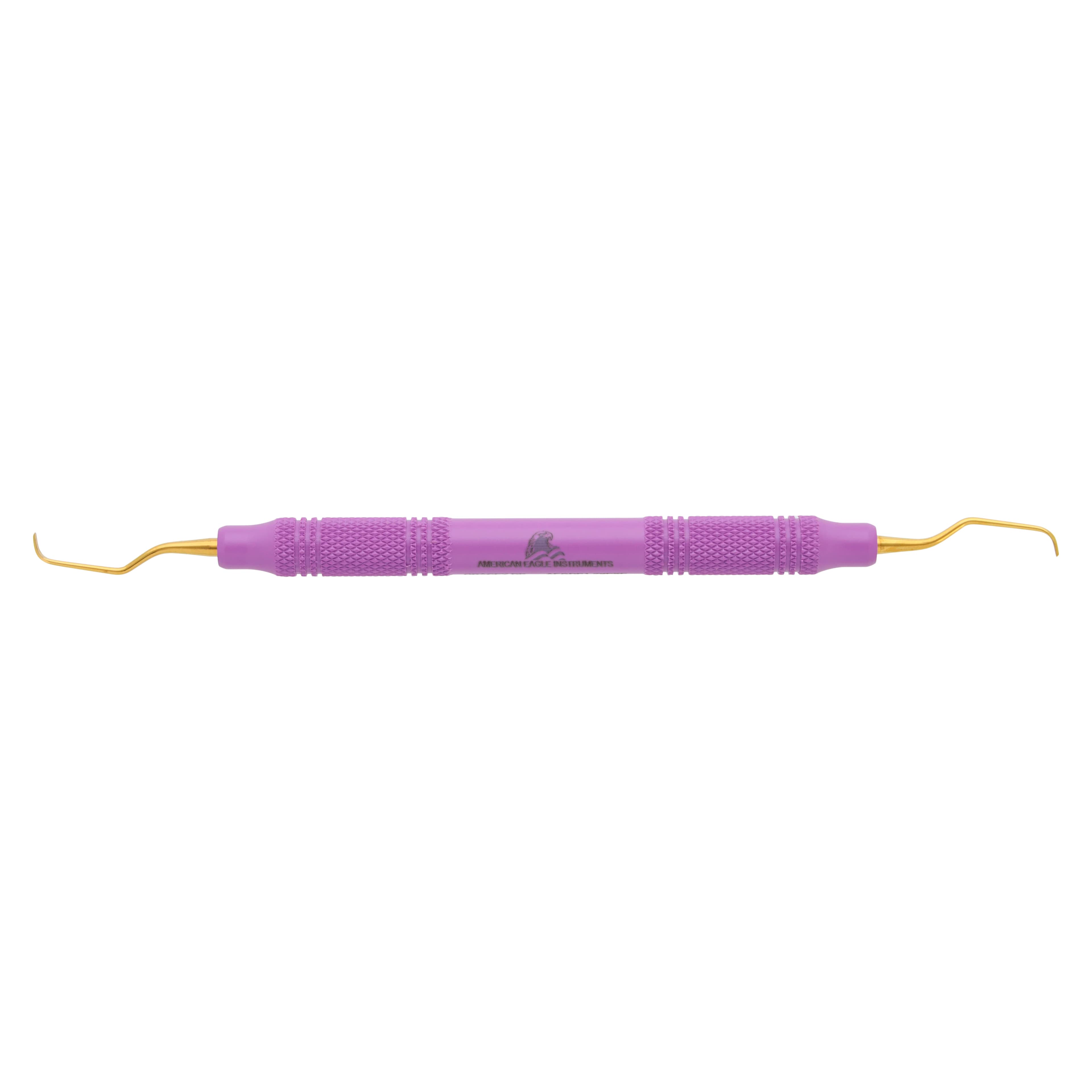 XP SQUARED Technology Gracey Deep Pocket Curette #1/2 +3, Double End, Purple EagleLite Resin Handle, Anterior - XP SQUARED Technology Curette – # 1/2 Gracey +3, Deep Pocket, EagleLite Resin Handle, Anterior, Double End - XP SQUARED Technology Curette – # 1/2 Gracey +3, Deep Pocket, EagleLite Resin Handle, Anterior, Double End - Image 1
