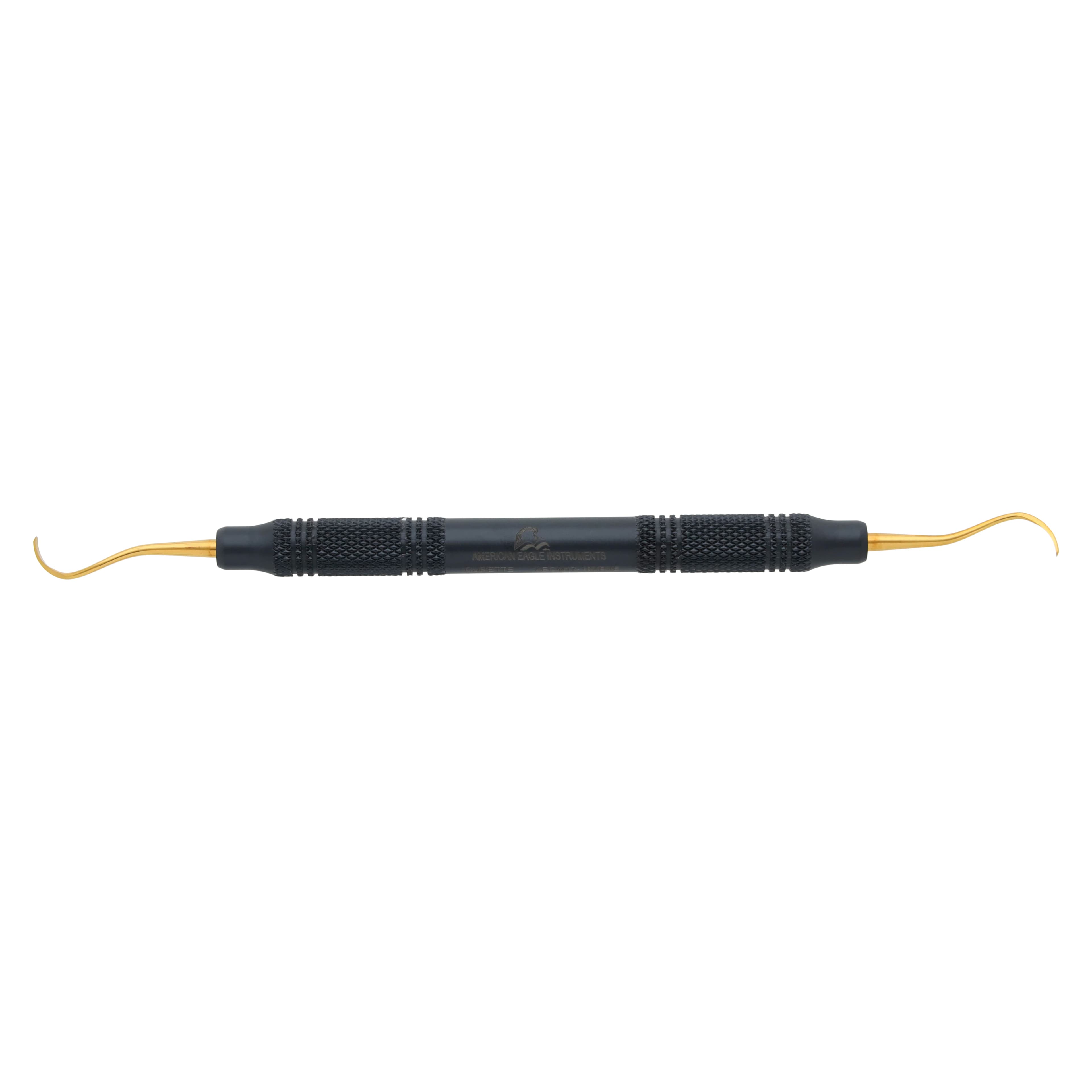 XP SQUARED Technology Universal Curette, McCall 17/18, EagleLite Resin Handle, Molar, Black, Double End - XP SQUARED Technology Universal Curette – # 17/18 McCall, EagleLite Resin handle, Molar, Black, Double End - XP SQUARED Technology Universal Curette – # 17/18 McCall, EagleLite Resin handle, Molar, Black, Double End - Image 1