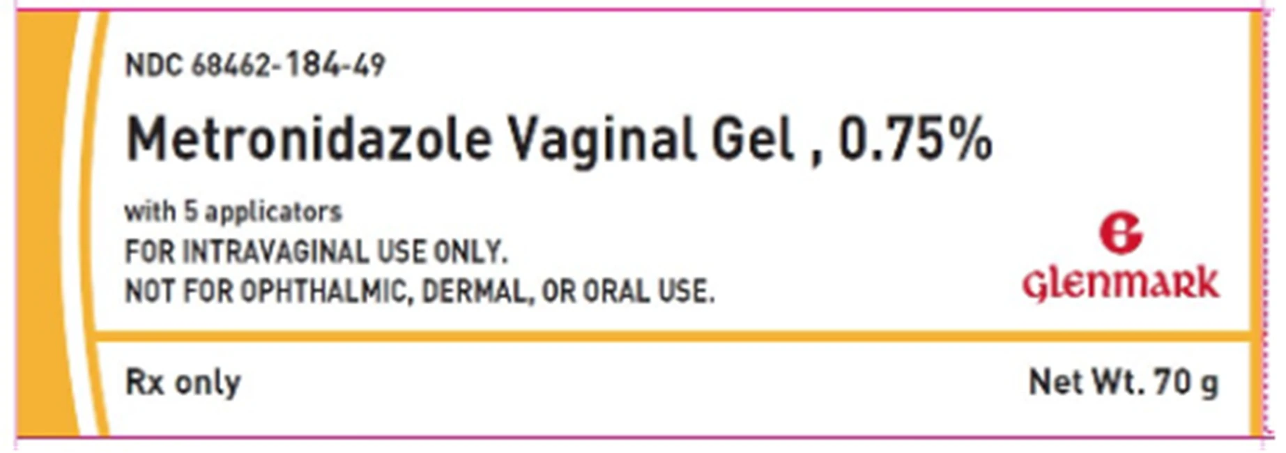 Metronidazole Vaginal Gel 0.75%, 70 g Tube (Glenmark Pharmaceuticals) - Metronidazole Vaginal Gel - Image 1