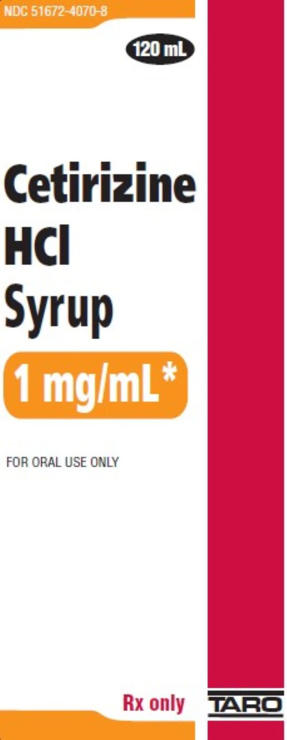 Cetirizine HCl Oral Syrup 1 mg/mL, 120 mL Bottle - Cetirizine HCl Syrup - Image 1