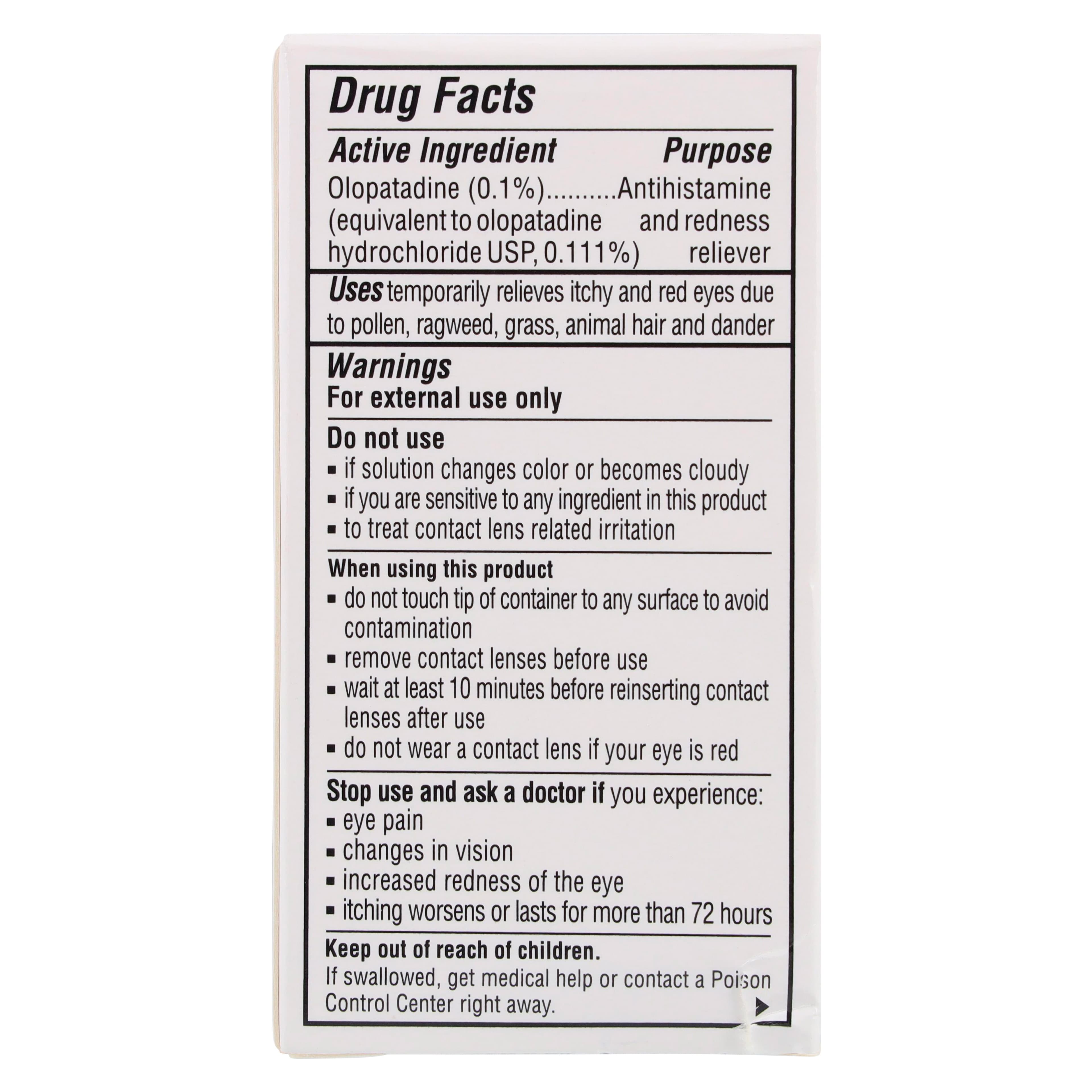 Olopatadine HCl Ophthalmic Solution 0.1%, 5 mL Bottle thumbnail 4
