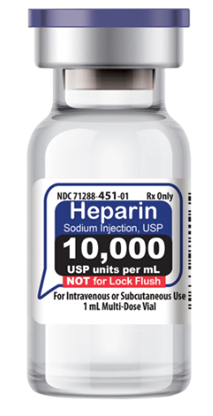 Heparin Sodium (Pork) Injection, 10,000 USP Units/mL, Multiple-Dose Vial, 1 mL, 25/Package - Heparin Sodium Pork MDV 1mL - Image 1
