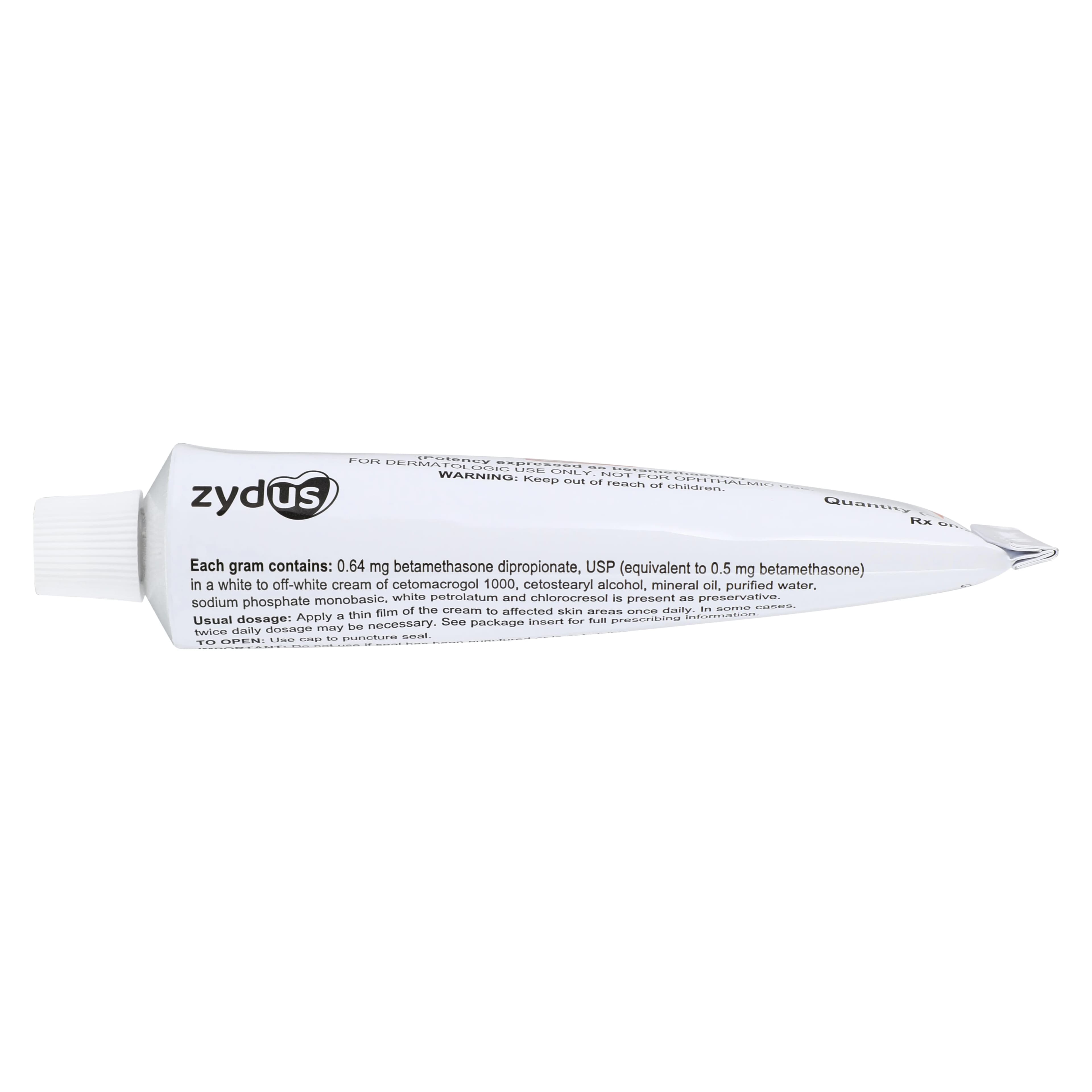 Betamethasone Dipropionate Topical Cream 0.05%, 45g Tube, Zydus Pharmaceuticals thumbnail 3