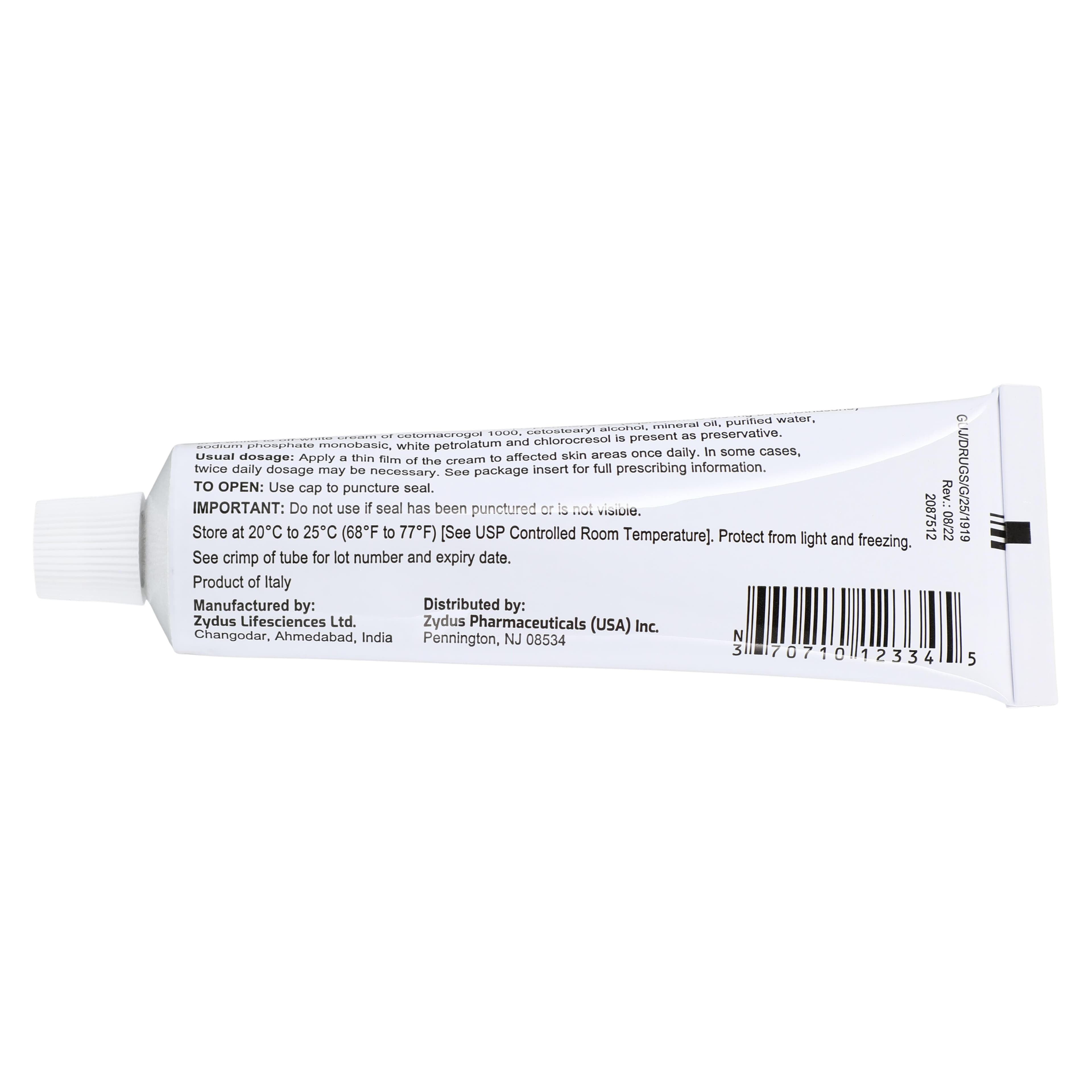 Betamethasone Dipropionate Topical Cream 0.05%, 45g Tube, Zydus Pharmaceuticals thumbnail 4