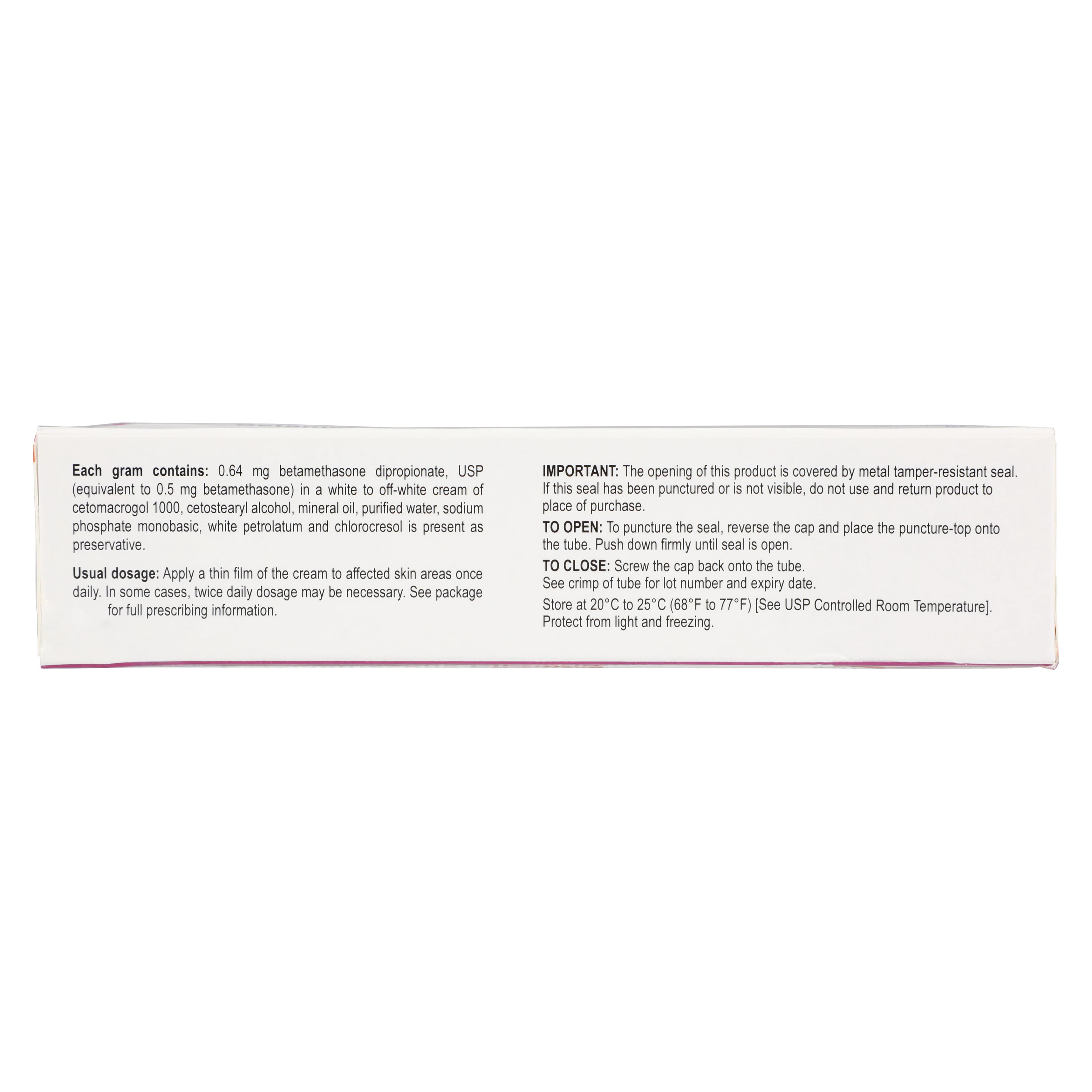 Betamethasone Dipropionate Topical Cream 0.05%, 45g Tube, Zydus Pharmaceuticals thumbnail 5