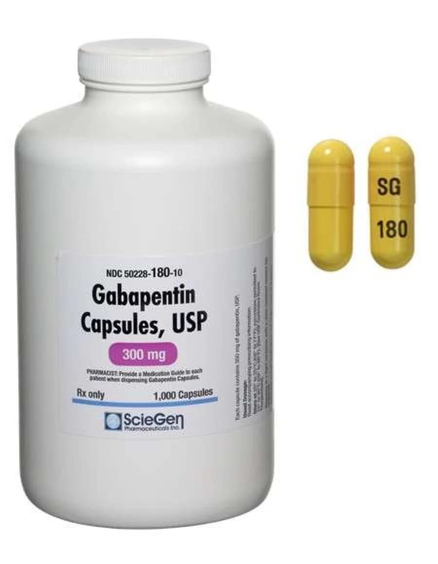 Sciegen Pharmaceuticals Gabapentin Capsules, 300mg, Bottle - Gabapentin Capsules - Image 1