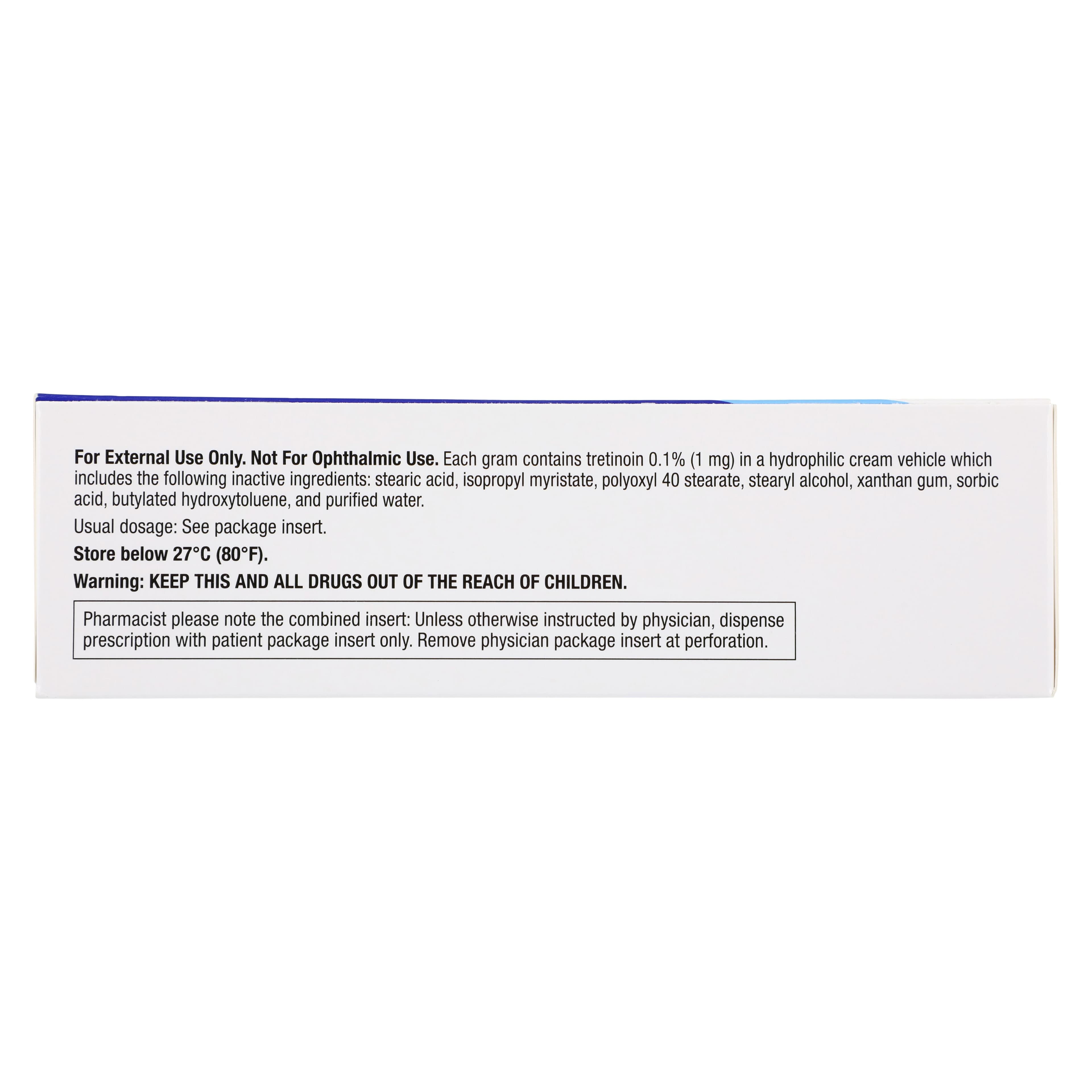 Tretinoin Topical Cream 0.10%, 45g Tube, Each thumbnail 4