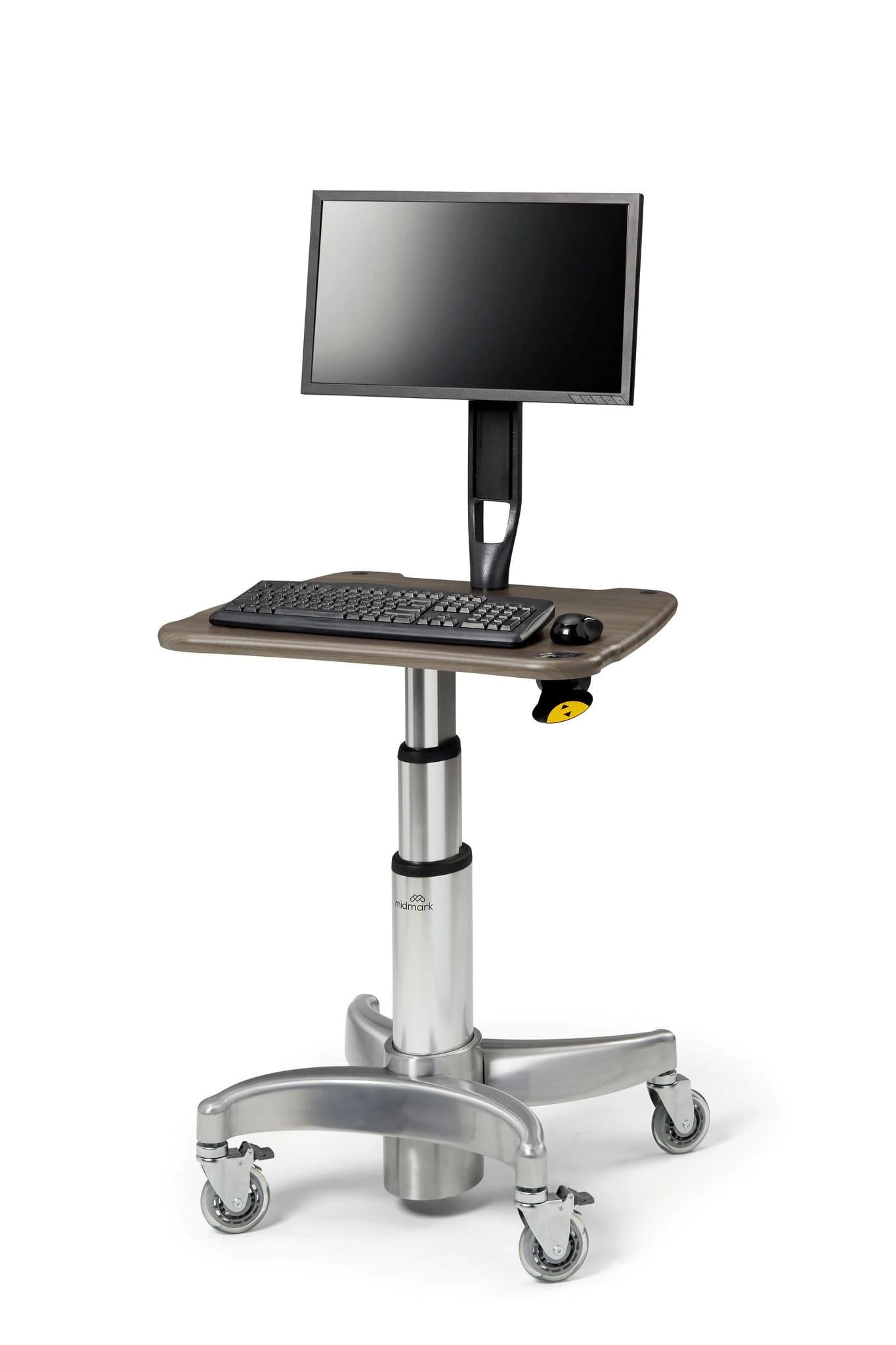 Midmark 6212 Flat Panel PC Workstation with (2) Locking Casters - 6212 Flat Panel PC Workstation - Image 1
