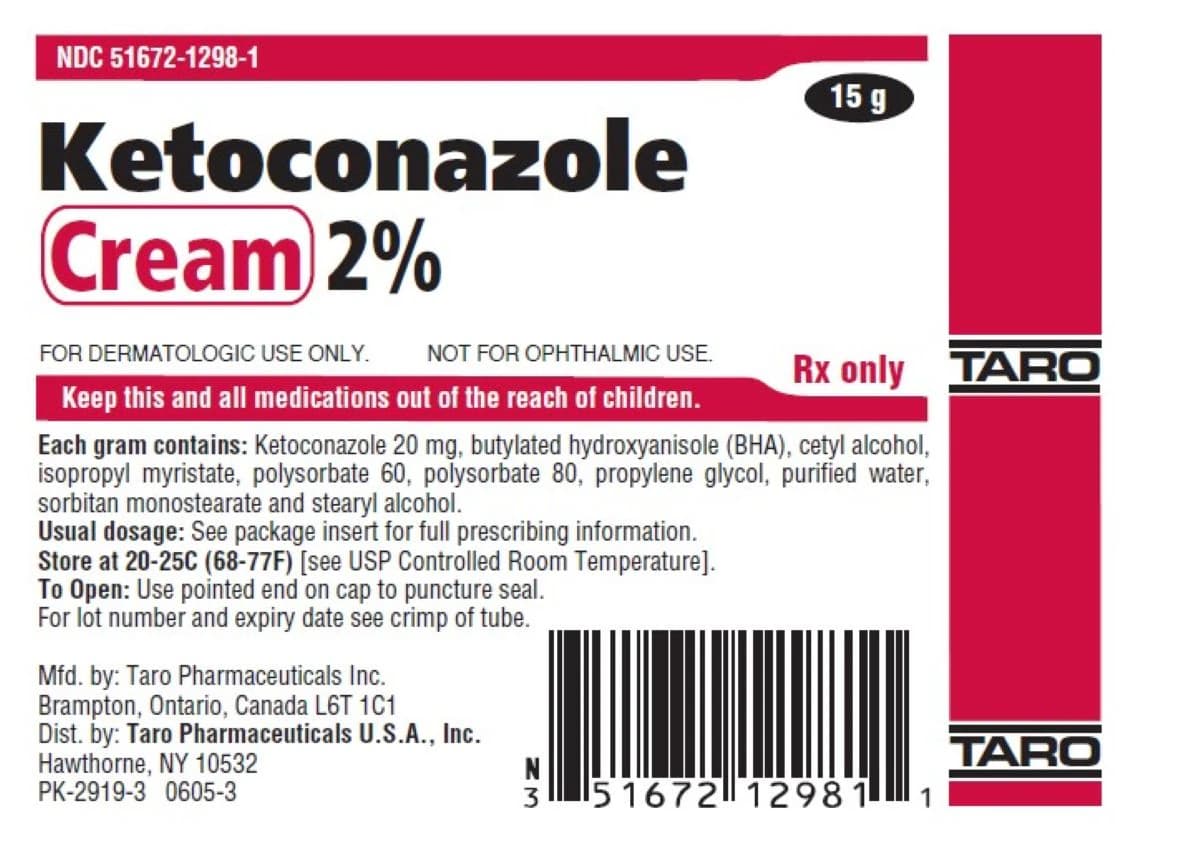 Ketoconazole Cream 2%, 15g Tube - Ketoconazole Cream - Image 1