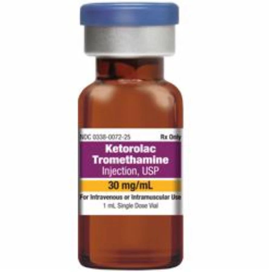 Ketorolac Tromethamine Injection 30 mg/mL, Single-Dose Vial, 1 mL, 25/Package - Ketorolac Injection SDV 1mL - Image 1