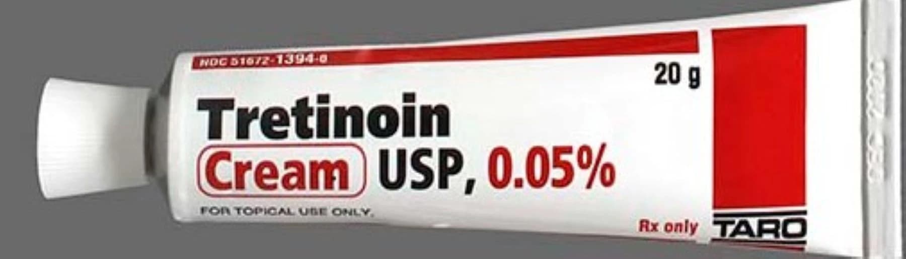 Tretinoin Cream 0.05% Topical, 20g Tube (Sun Pharmaceutical) - Tretinoin Cream - Image 1