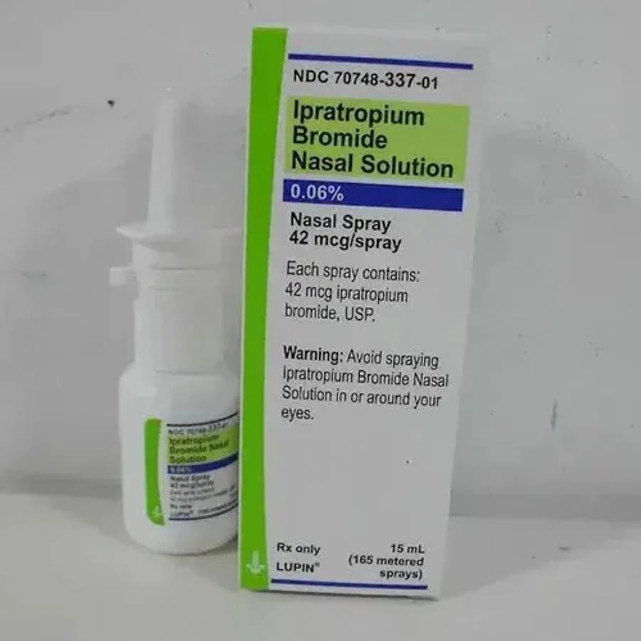Ipratropium Bromide Nasal Spray 0.06%, 15mL Bottle, Lupin Pharmaceuticals - Ipratropium Bromide Nasal Spry - Image 1