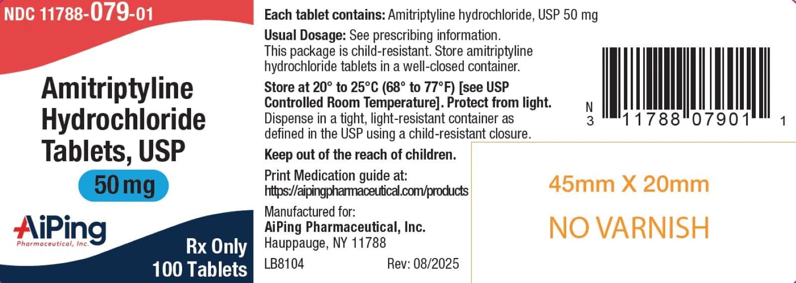 Amitriptyline Tablets, 50mg, 100/Bottle - Amitriptyline Tablets - Image 1