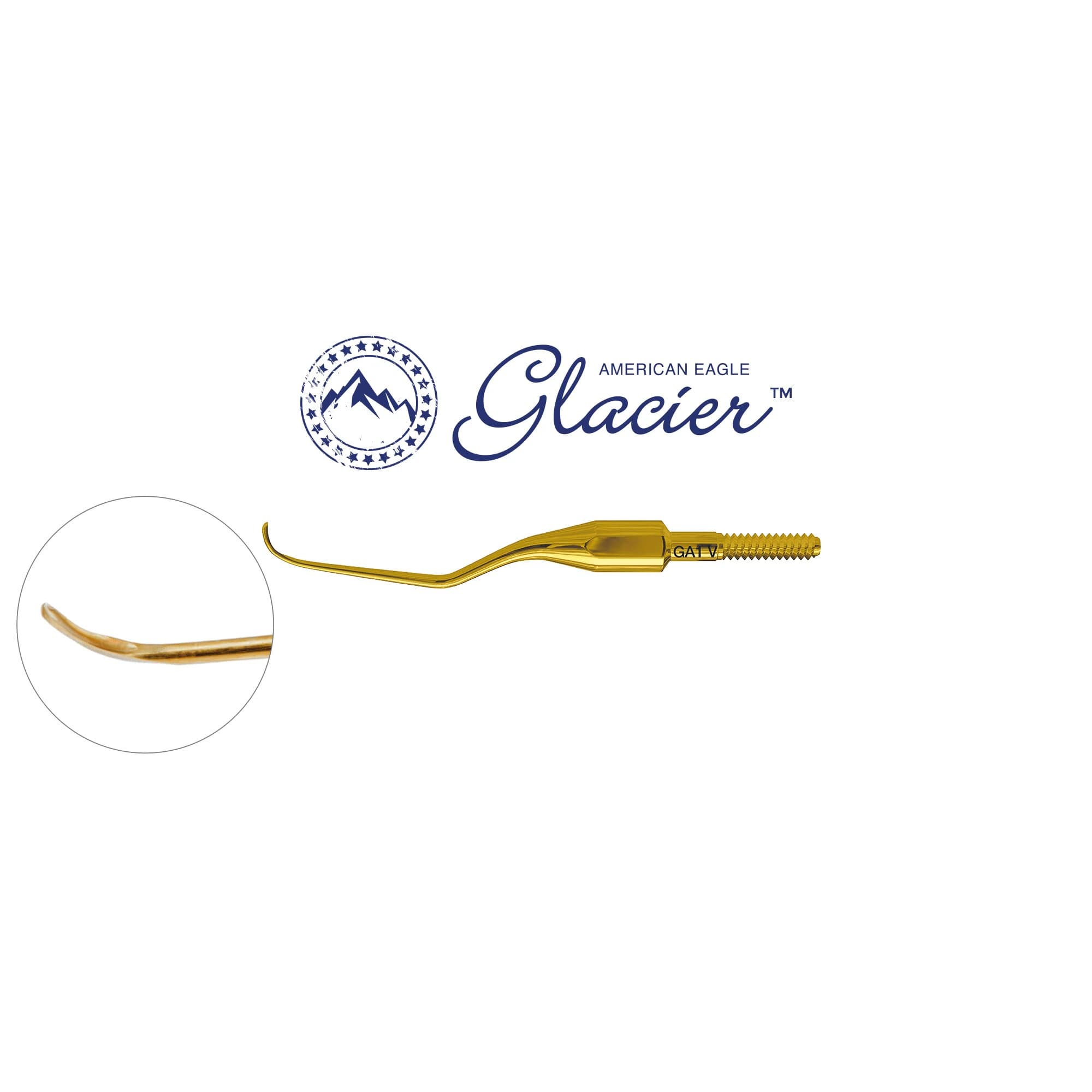 American Eagle Glacier Quik-Tip Gracey +3 Access 1 Curette with XP SQUARED Technology - American Eagle® Glacier™ Quik-Tip™ Gracey +3 Access 1 with XP® SQUARED Technology - Image 1