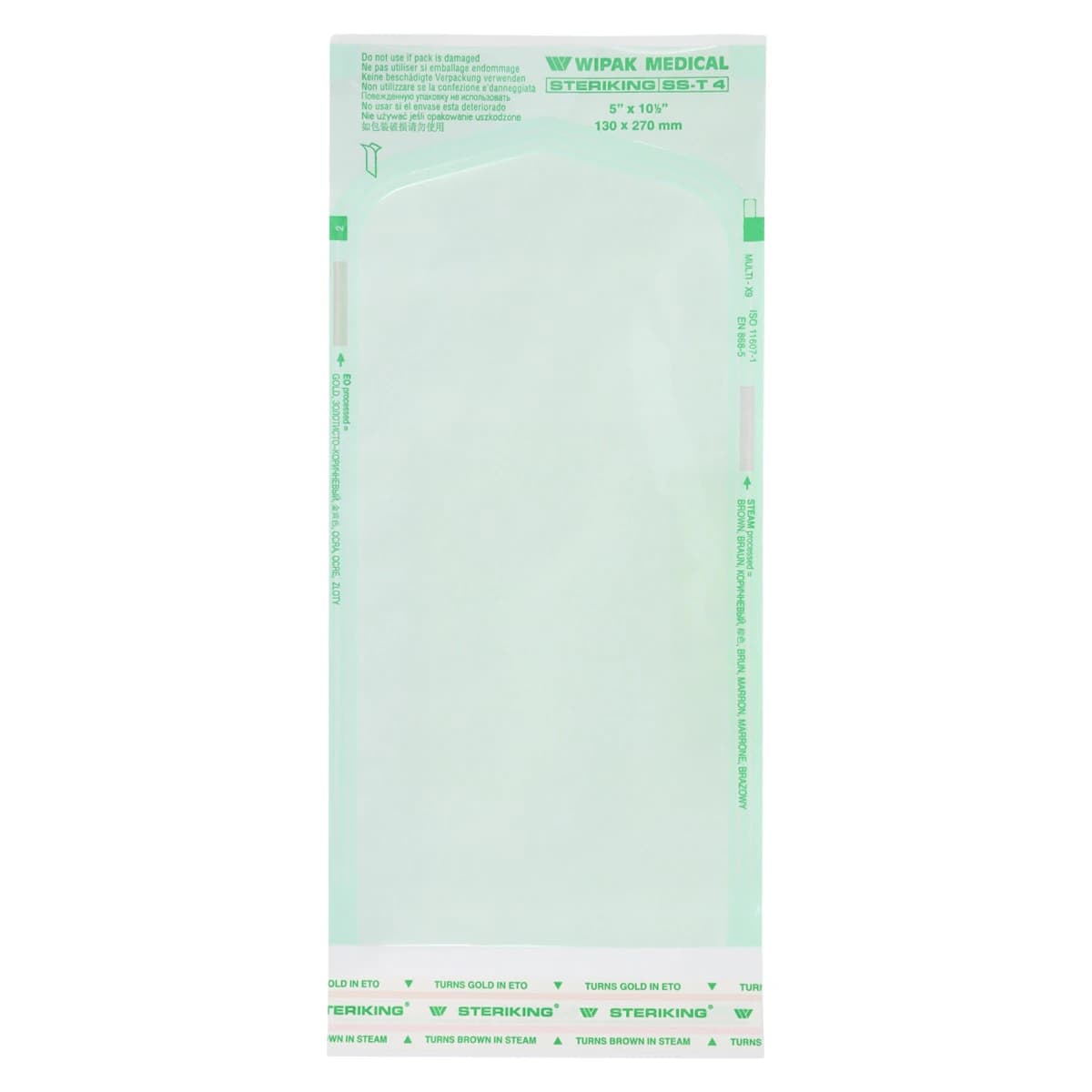 Steriking Self-Seal Sterilization Pouch, 10.5 in x 5 in, 1000/Case - Pouch Self Seal Steriking - Image 1
