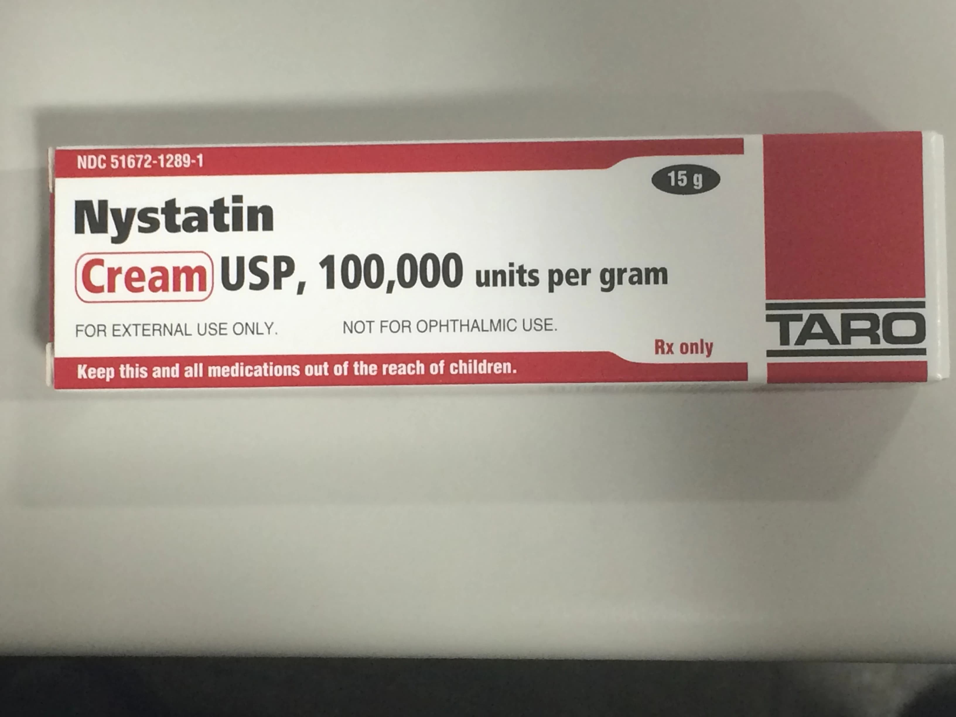 Nystatin Topical Cream 100,000 IU, 15g Tube - Nystatin Cream - Image 1