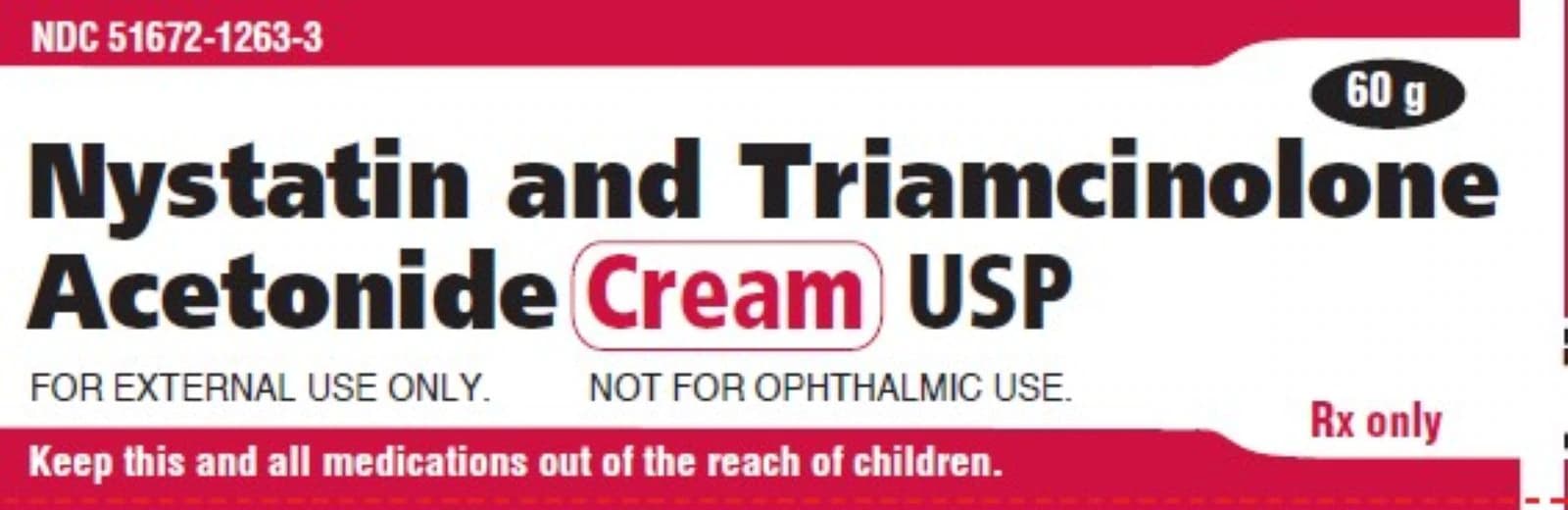 Nystatin/Triamcinolone Topical Cream, 100MU/GM/0.1%, 60g Tube - Nystatin/Triamcinolone Cream - Image 1