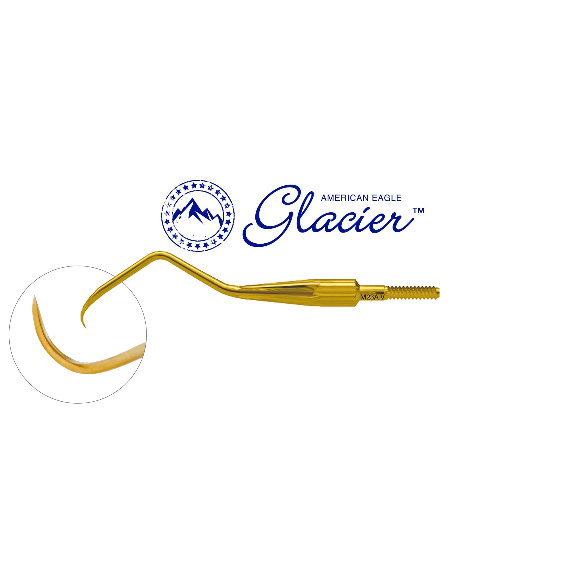 American Eagle Glacier Quik-Tip Scaler, Type M23A, XP SQUARED Technology, Universal, Cone Socket, Stainless Steel, Each - American Eagle® Glacier™ Quik-Tip™ Scaler Type: M23A with XP® SQUARED Technology - Image 1