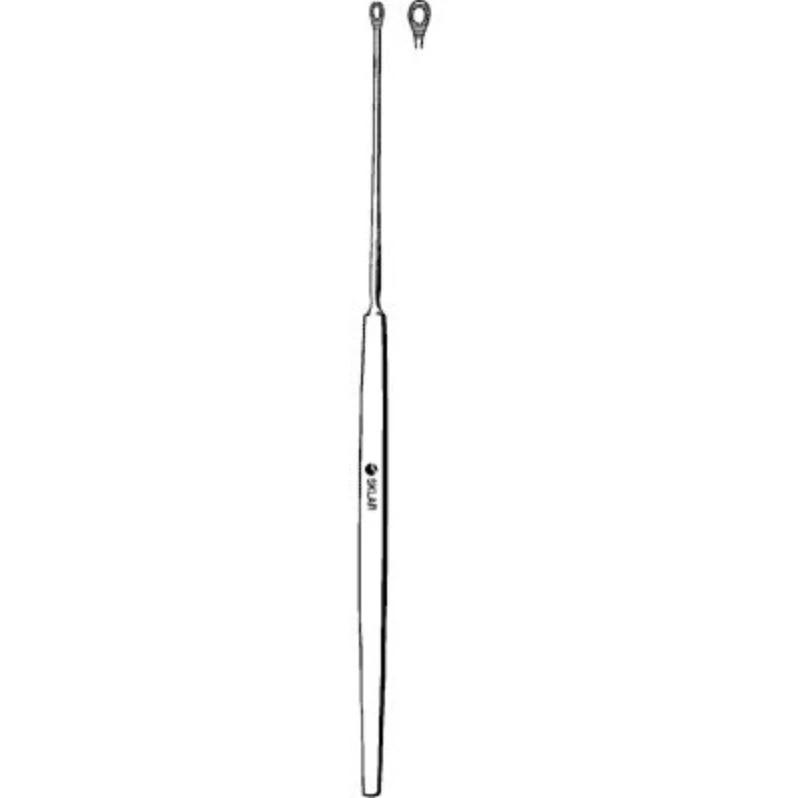 Sklar Shapleigh Ear Curette, 6-1/4" Stainless Steel, Non-Sterile, Reusable, Each - Shapleigh Curette Ear - Image 1