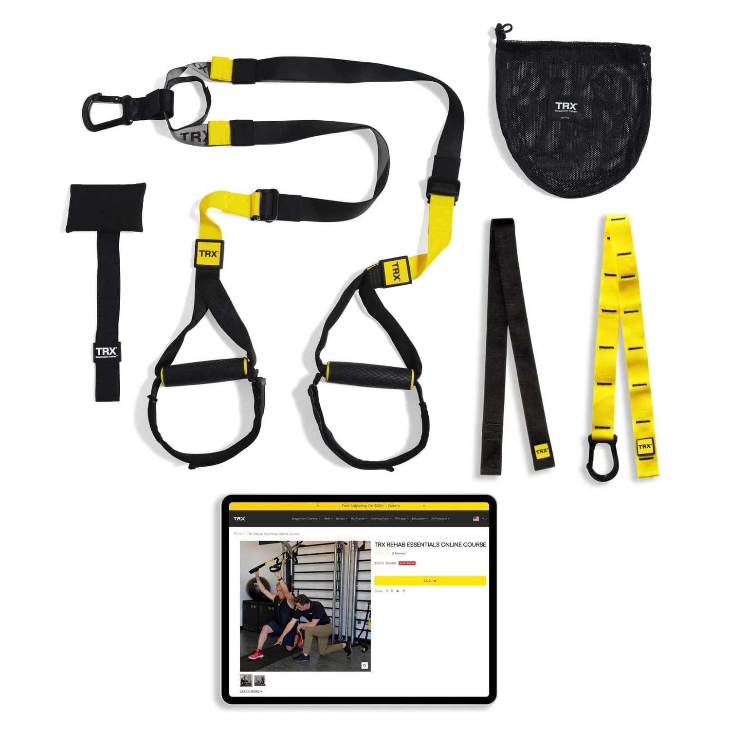 TRX Rehab Essentials Suspension Trainer Kit - TRX Rehab Essentials Pk - Image 1