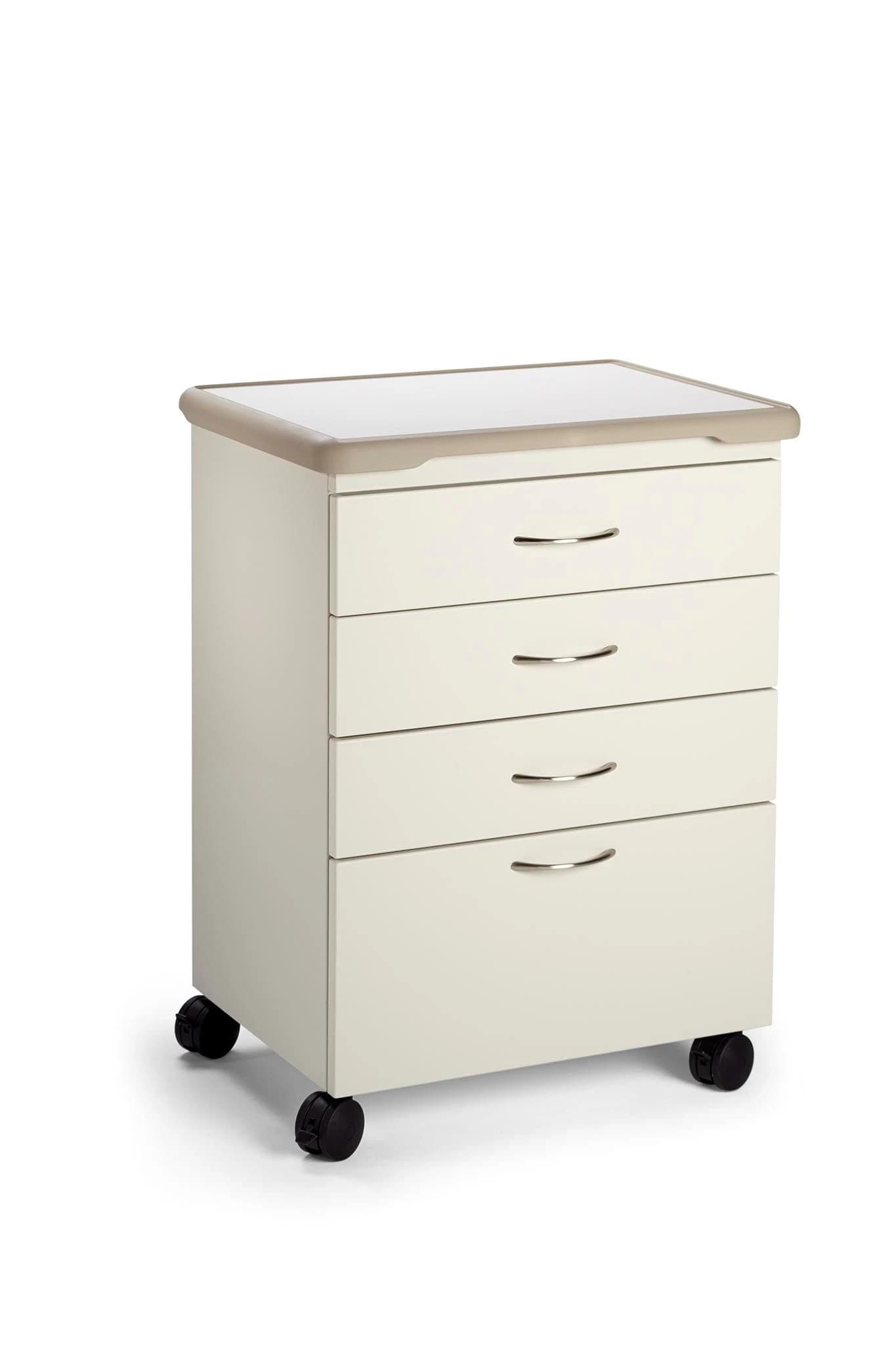 Midmark Mobile Treatment Cabinet, 4 Drawers with Keyed Lock, 33x27x18" thumbnail 2