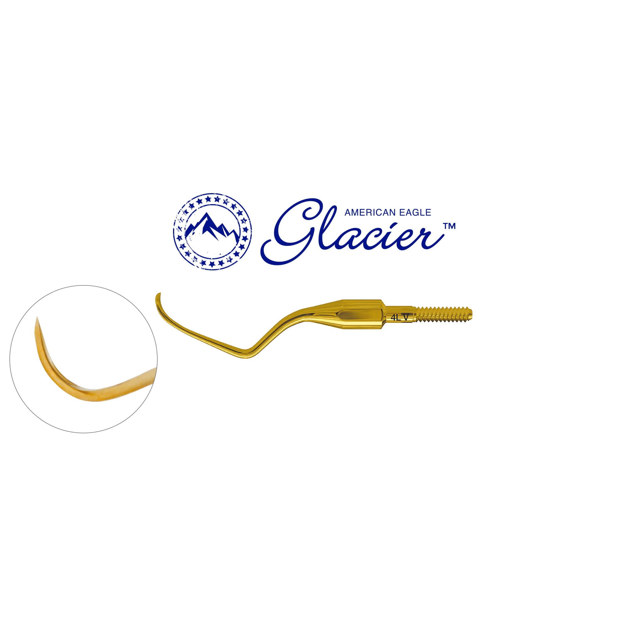 American Eagle® Glacier™ Quik-Tip™ Universal Curette Columbia 4L Posterior with XP® SQUARED Technology - American Eagle® Glacier™ Quik-Tip™ Universal Curette Columbia 4L Posterior with XP® SQUARED Technology - Image 1