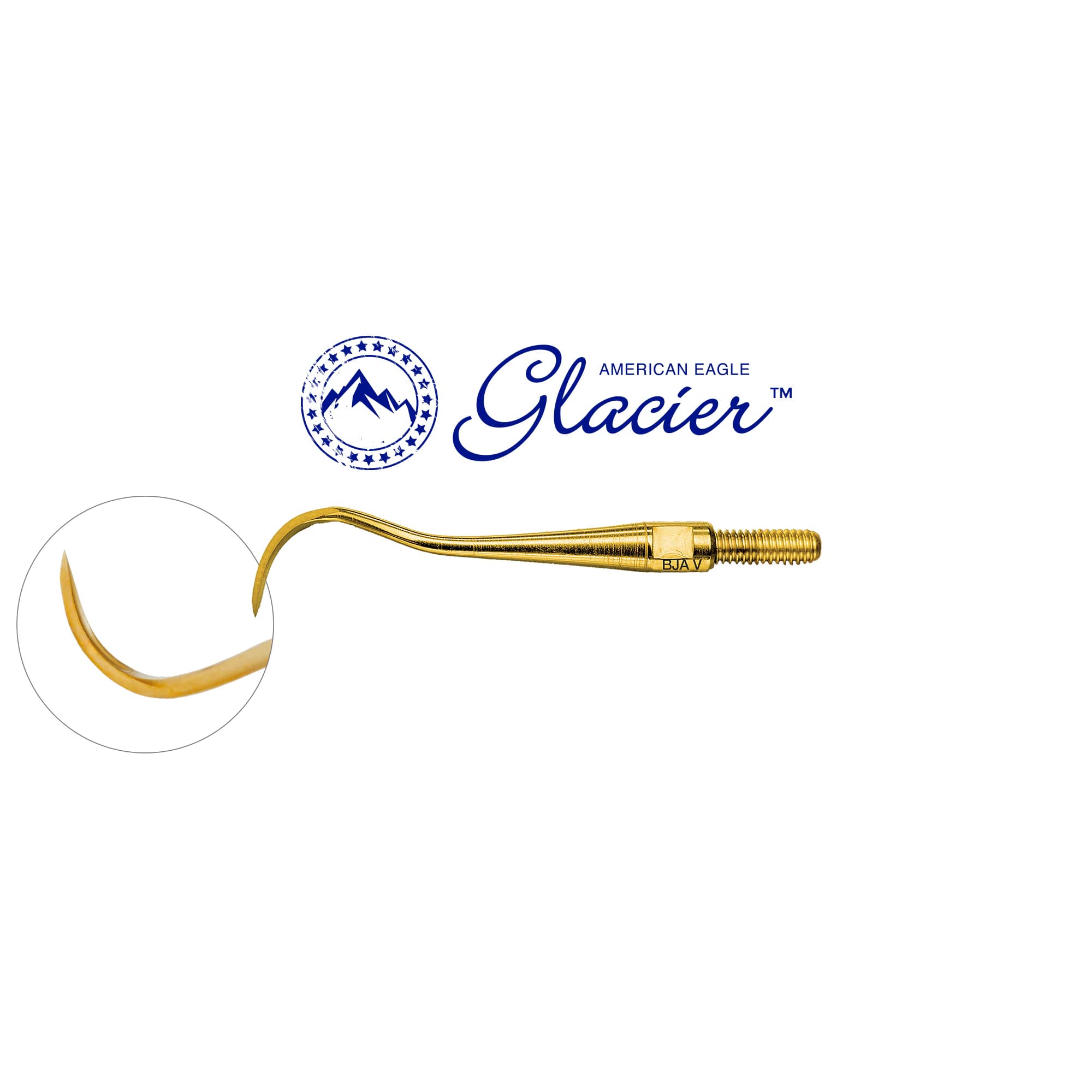 American Eagle® Glacier™ Quik-Tip™ Scaler, Type Blackjack A, XP® SQUARED Technology, Cone Socket, 440A Stainless Steel, 1/Ea - American Eagle® Glacier™ Quik-Tip™ Scaler Type: Blackjack A with XP® SQUARED Technology - Image 1