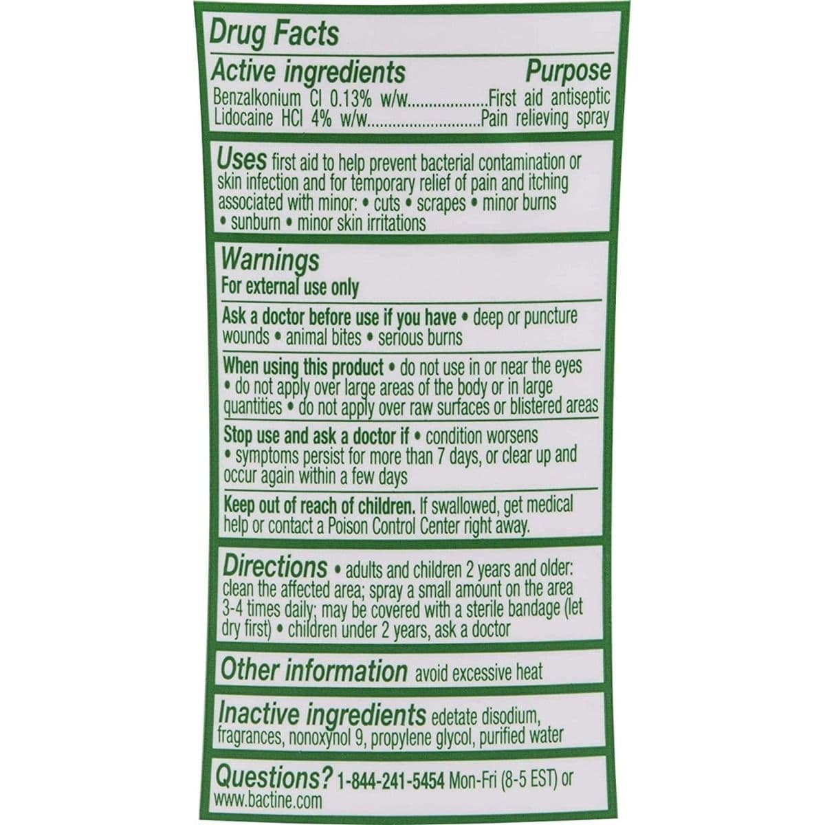 Bactine Max Cleansing Spray, 5 oz Bottle - Bactine Max Cleansing Spray - Image 1