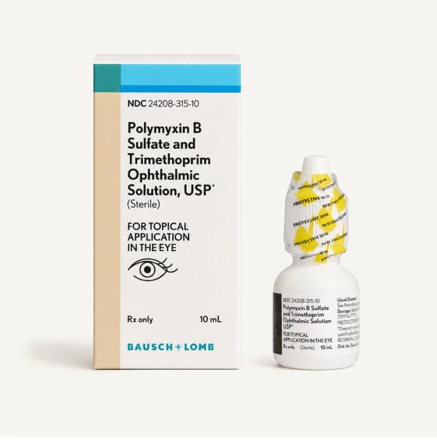 Trimethoprim Sulfate/Polymyxin B Ophthalmic Solution, 1mg/10,000 units per mL, 10 mL Bottle - Trimethop Sul/Poly B Ophth Sol - Image 1