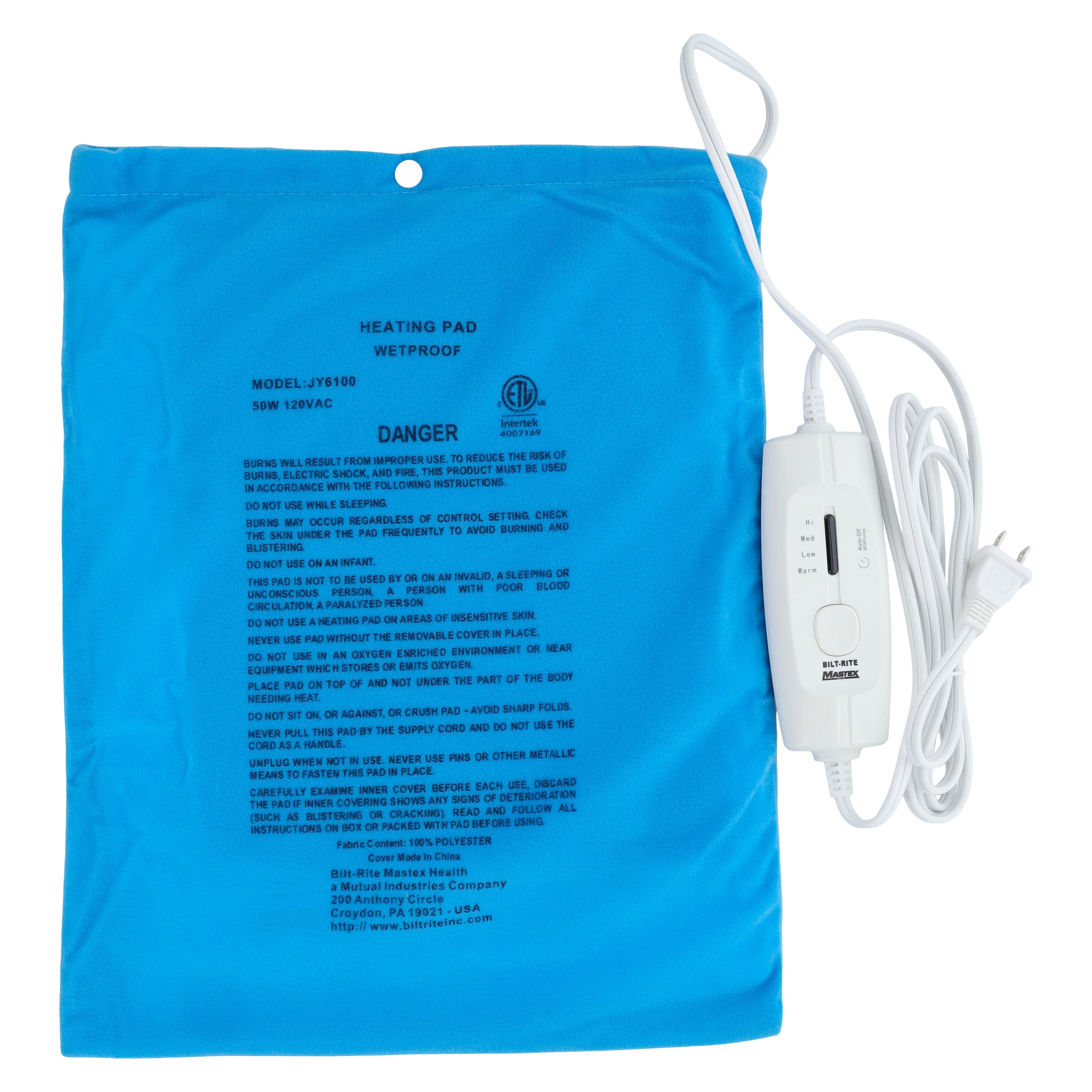 Mastex Industries Moist/Dry Electric Heat Pad, 12"x15", One Size Fits All thumbnail 4