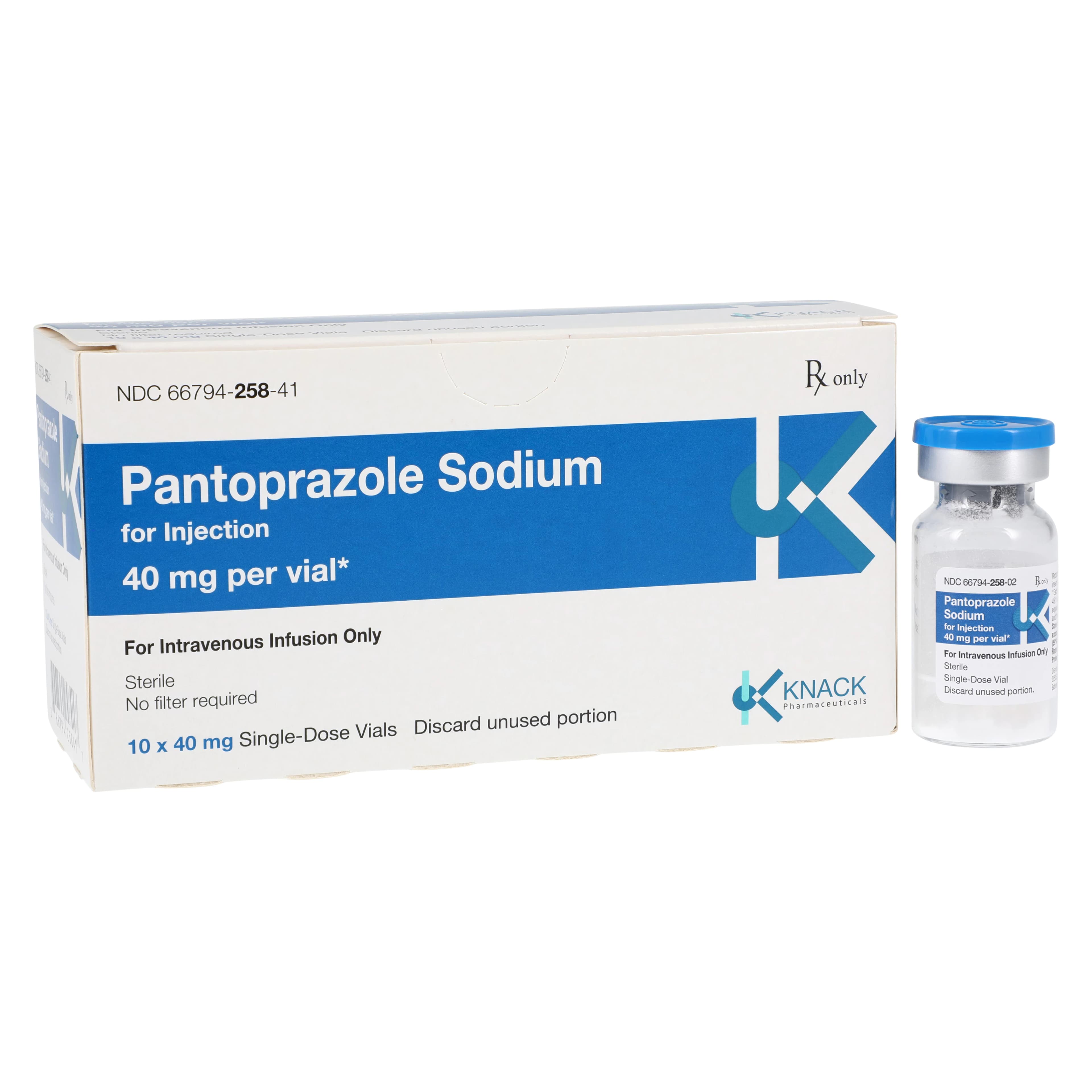 Pantoprazole Sodium Injection 40 mg/vial, Single-Dose Vial, 10/Package (Piramal Critical Care) - Pantoprazole Sod SDV F/Inj - Image 1