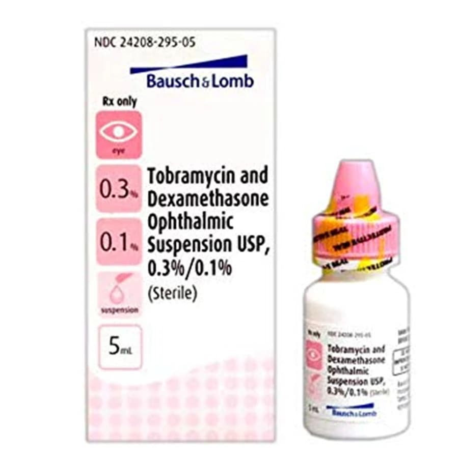 Tobramycin/Dexamethasone Ophthalmic Solution 0.3%/0.1%, 5 mL Bottle - Tobramycin/Dex Ophth Solution - Image 1
