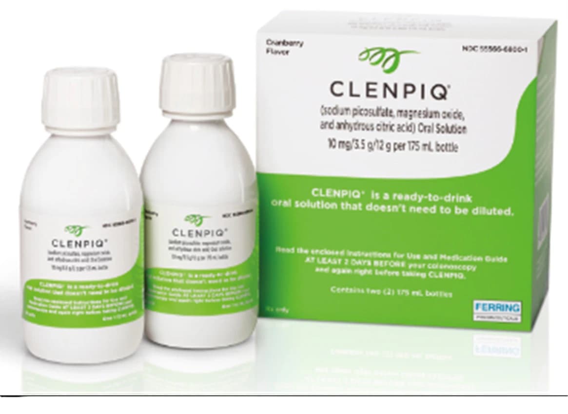 CLENPIQ Oral Solution 10mg/3.5g/12g, 175mL Bottle, 2/Package - CLENPIQ Oral Sol 175mL - Image 1