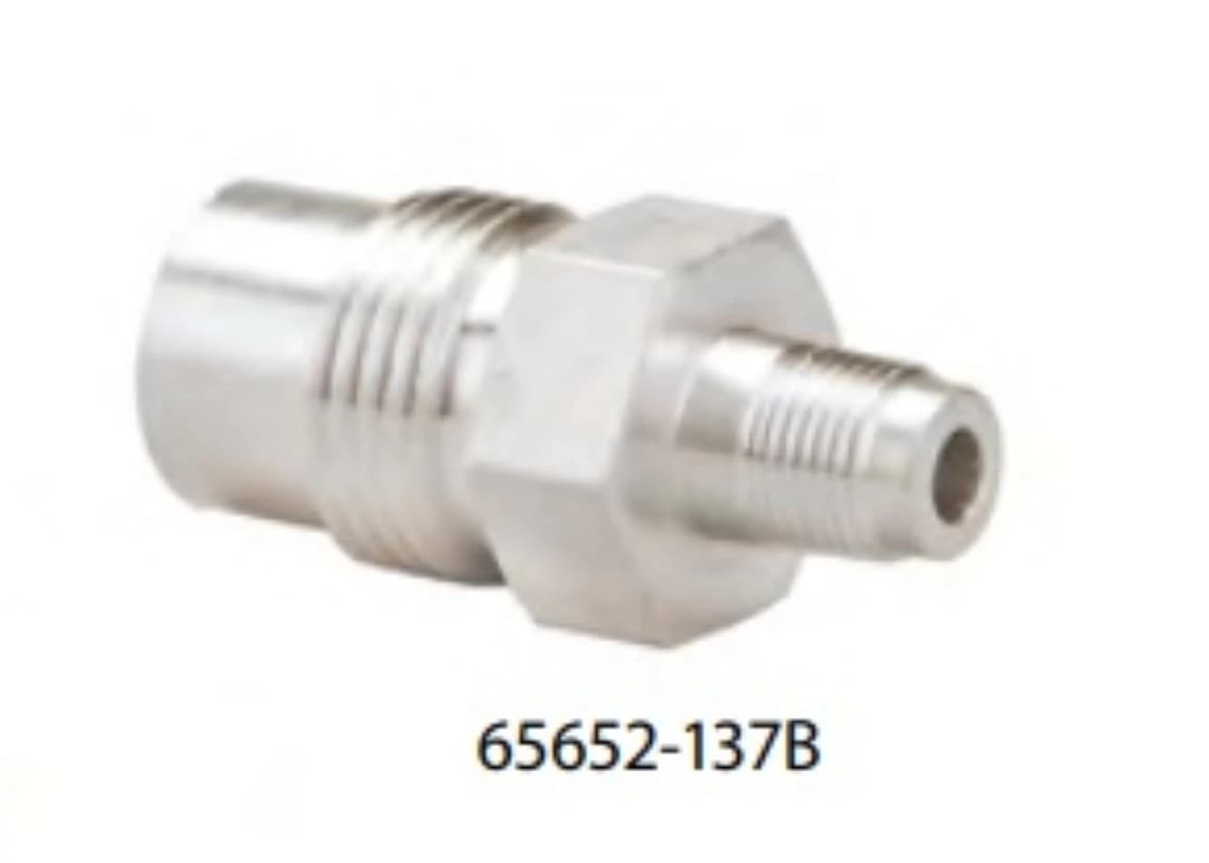 DISS Male Adapter, Metal, Medi-V, 10/Case - Adapter DISS Male Metal Medi-V - Image 1