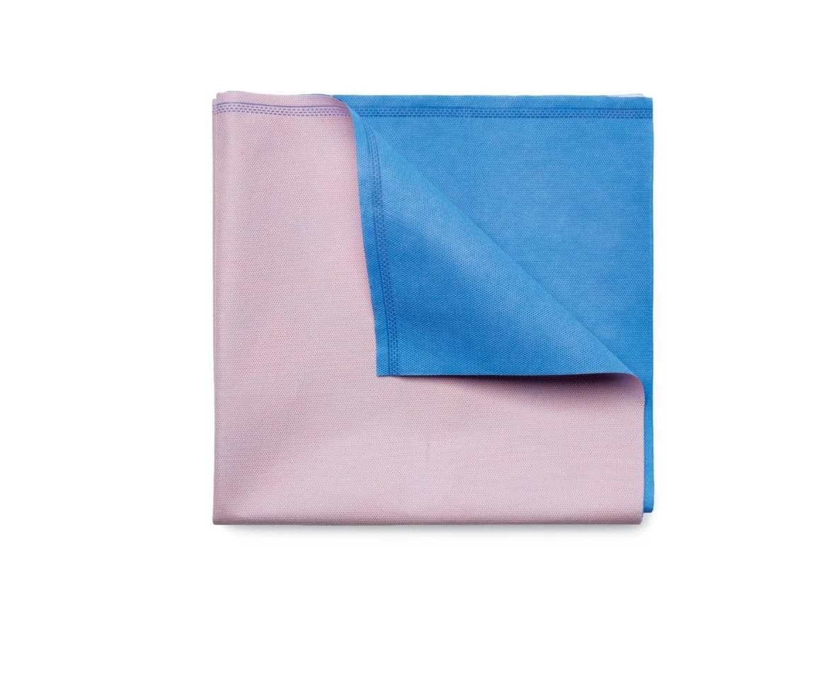 Medline Gemini Sterilization Wrap, 54 in x 54 in, Blue/Pink, 24/Case - Wrap Sterilization Two-Tone Bn - Image 1