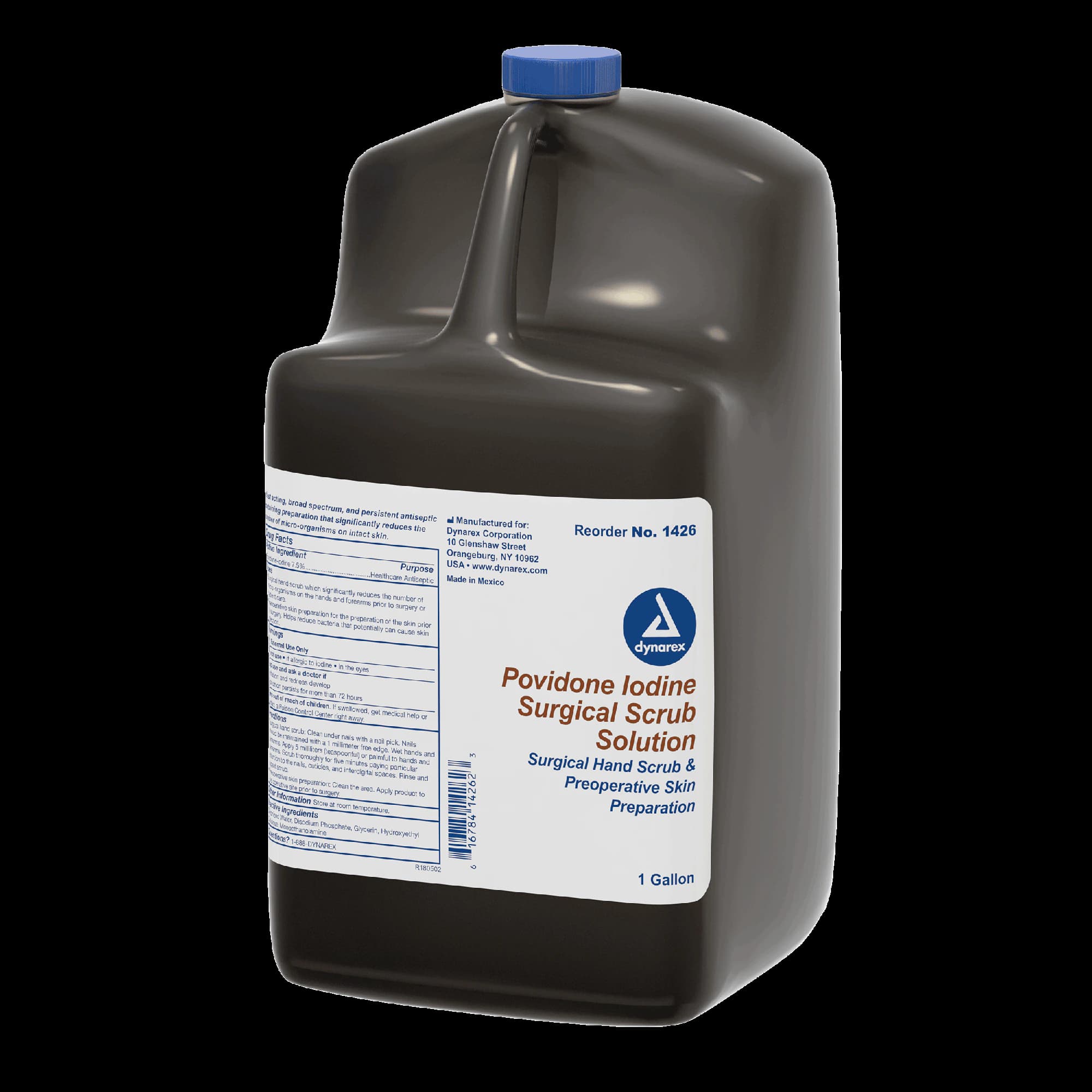 Dynarex Povidone-Iodine Surgical Scrub, 1 Gallon - Povidone-Iodine Surgical Scrub - Image 1