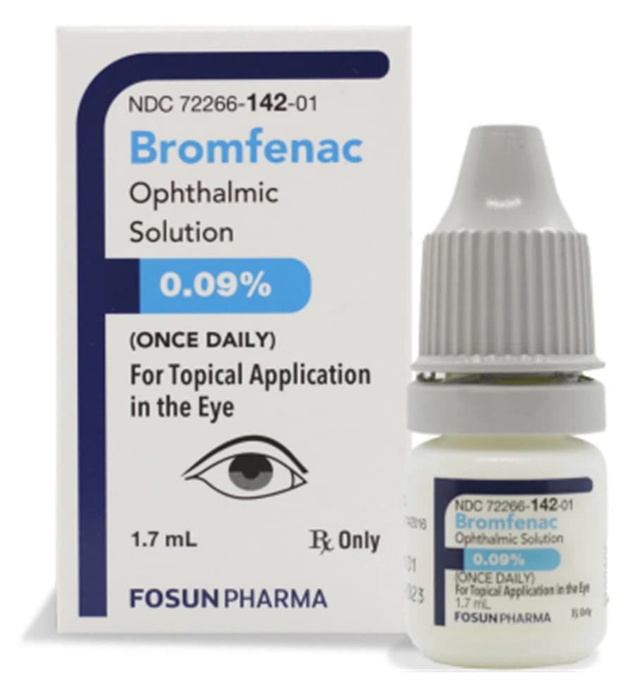 Bromfenac Sodium Ophthalmic Solution 0.09%, 1.7 mL Bottle - Bromfenac Ophthalmic Solution - Image 1