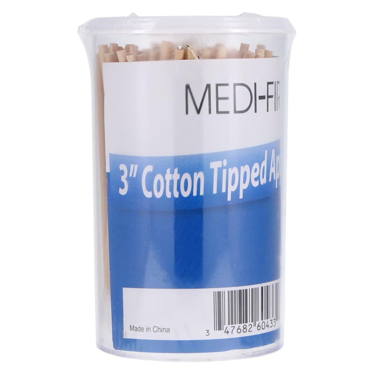 Medique Products Applicator Cotton Tip Wood Shaft, Non-Sterile, 3 in, 100/Box thumbnail 2