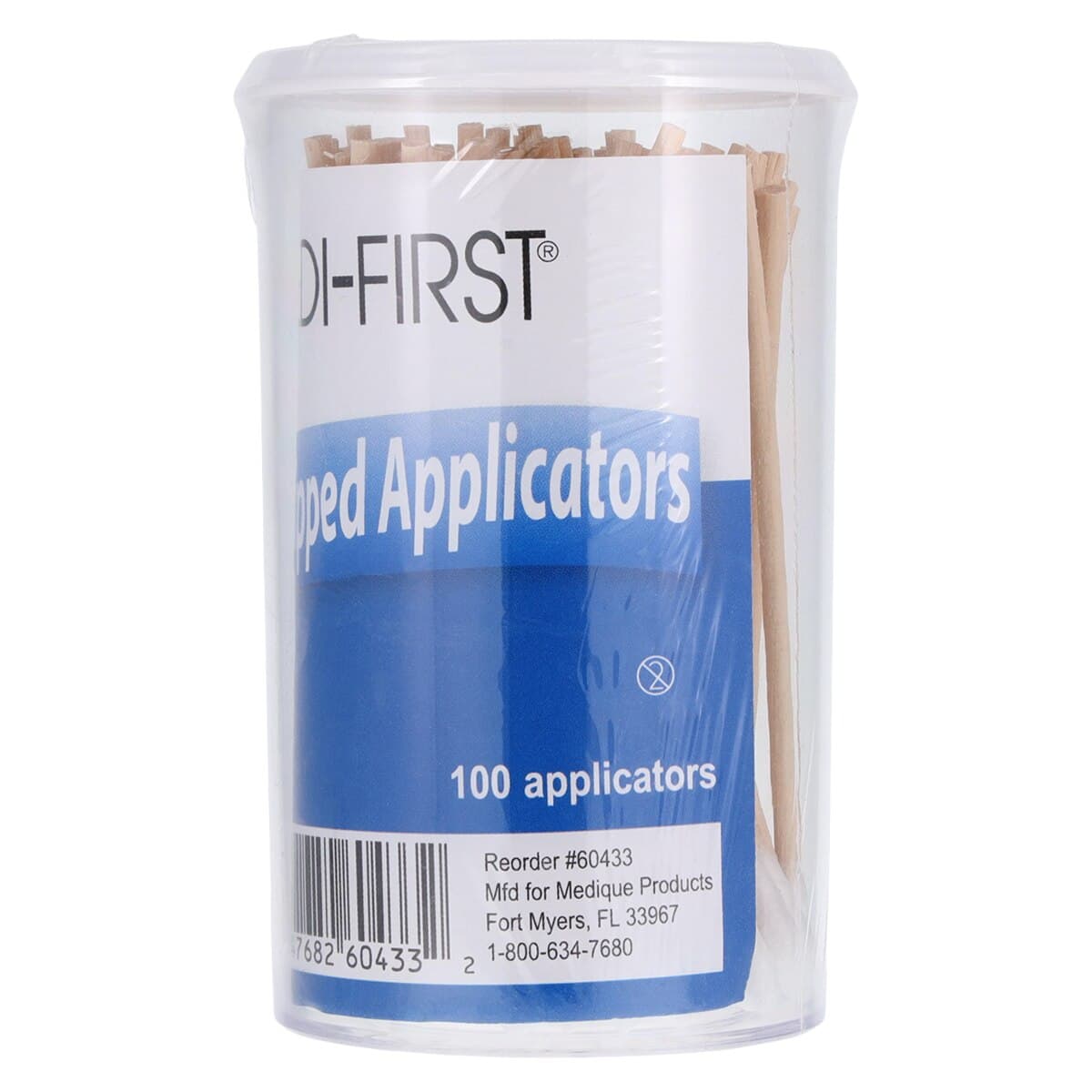 Medique Products Applicator Cotton Tip Wood Shaft, Non-Sterile, 3 in, 100/Box thumbnail 3