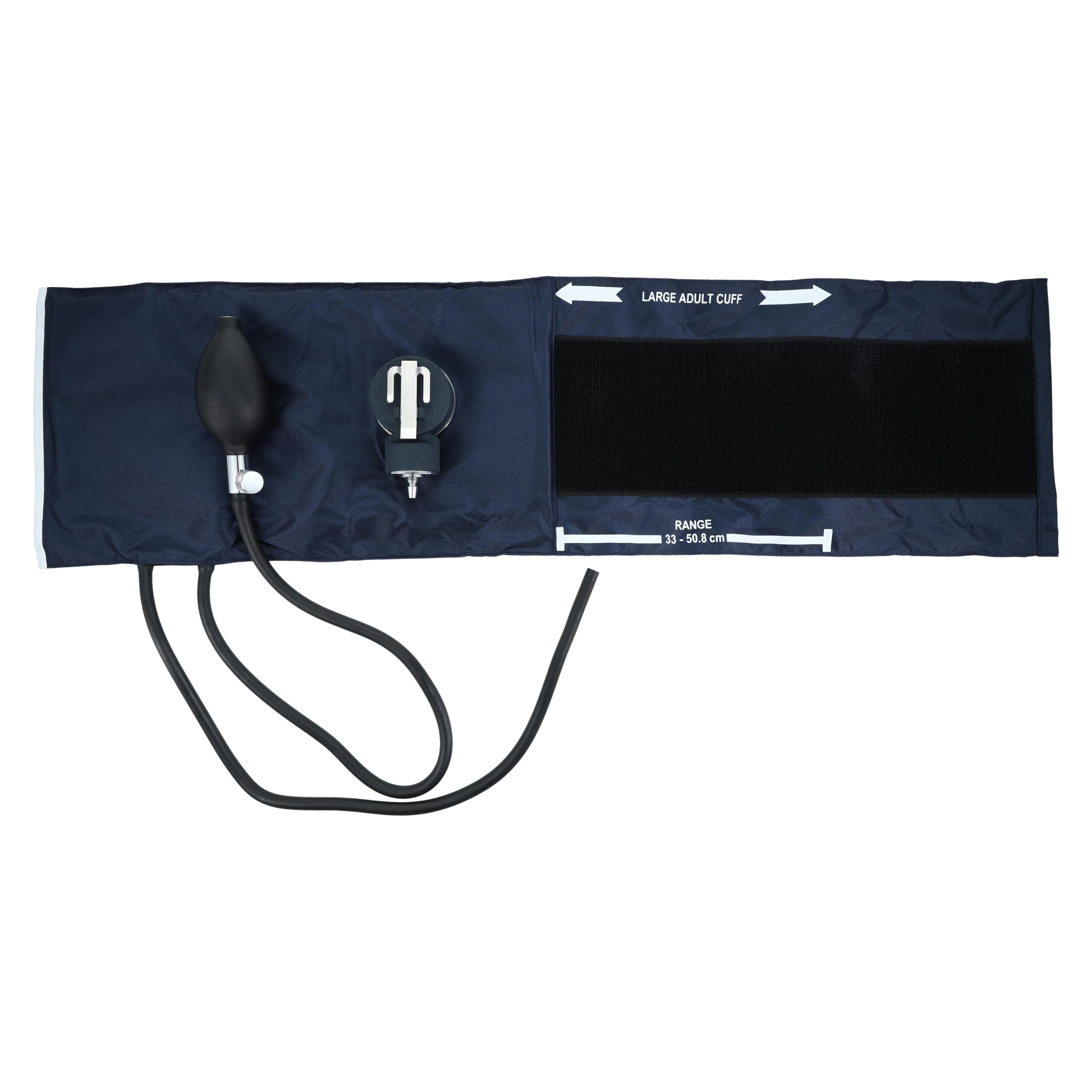Caliber Aneroid Sphygmomanometer, Size 12, Navy Blue, Nylon Cuff, Latex, Dial Display thumbnail 4