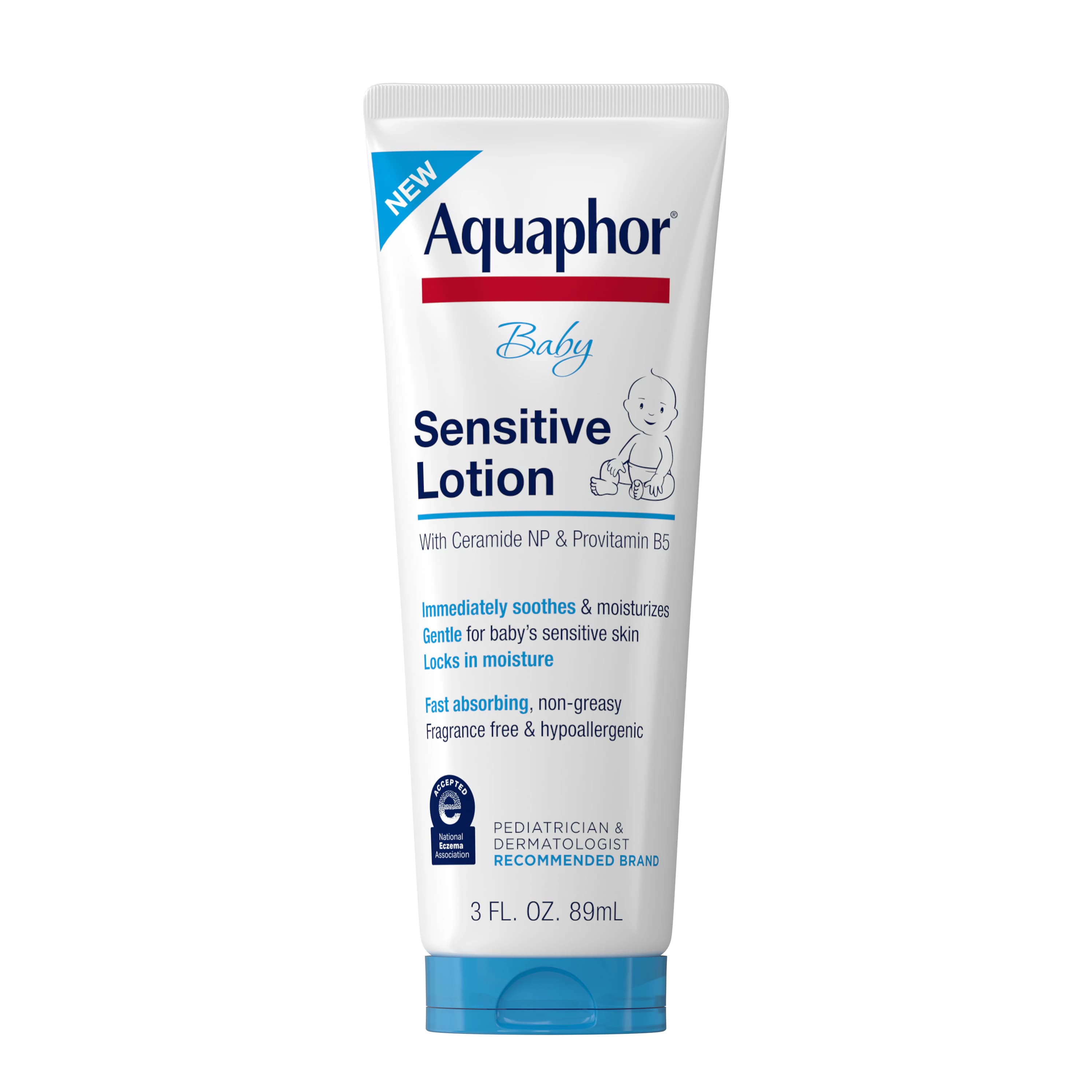 Aquaphor Baby Sensitive Lotion, 3 oz Tube - Aquaphor Baby Sensitive Lotion - Image 1