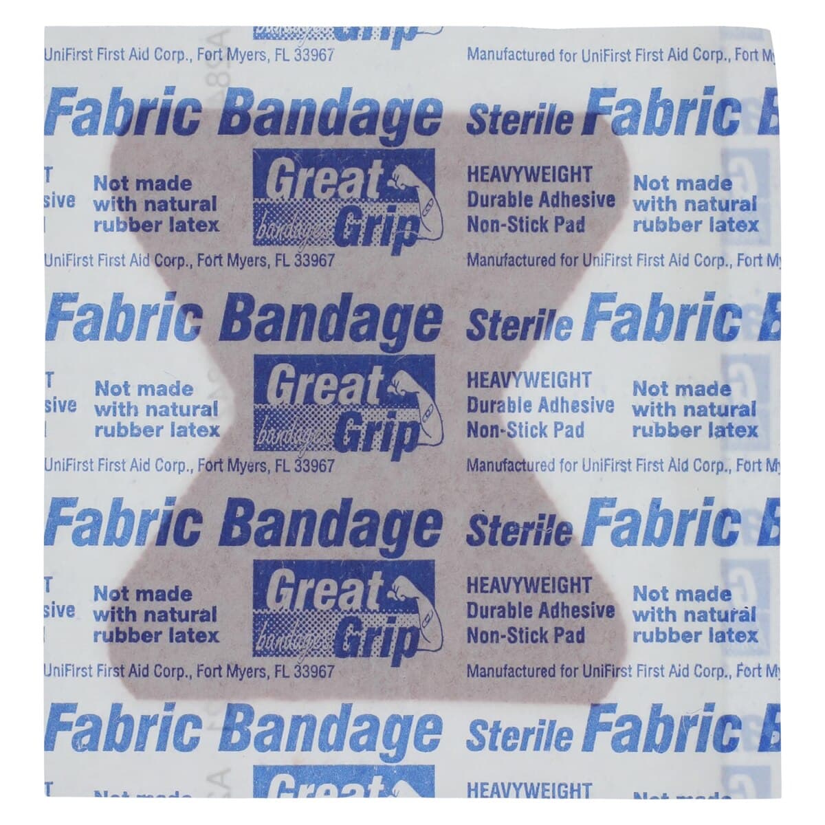Medi-First Heavyweight Fabric Adhesive Bandage, Fingertip, 1.75" x 2", Tan, Sterile, 40/Package thumbnail 2
