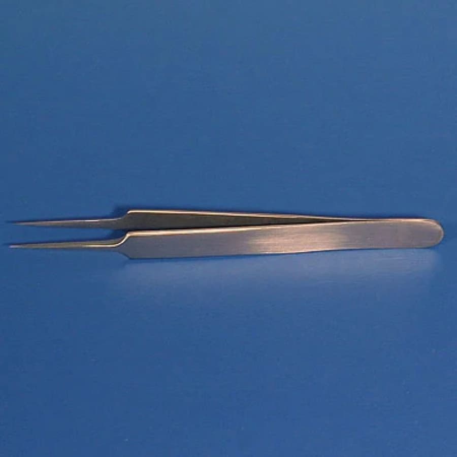 Sklar Instruments Forceps Jeweler Style Econo, Straight, 4.25", Fine Point, Stainless Steel, Sterile, 25/Case - Forceps Jeweler Style Econo - Image 1