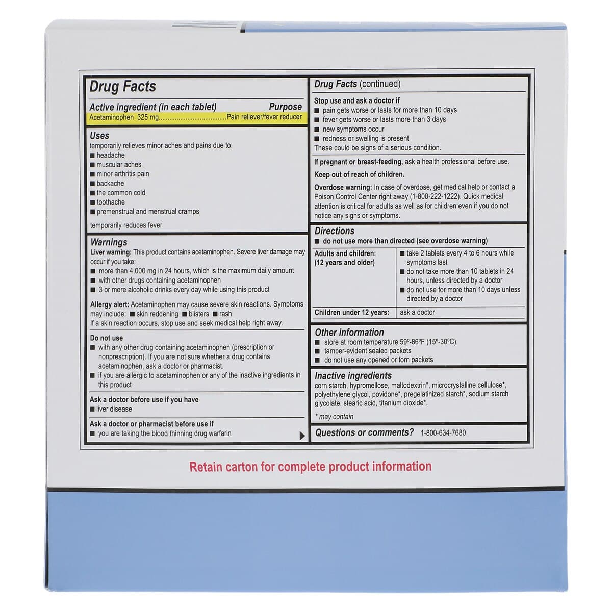 Medi-First Non-Aspirin Tablets, 325mg, 500/Box thumbnail 6