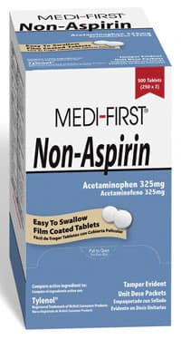 Medi-First Non-Aspirin Tablets, 325mg, 500/Box thumbnail 2