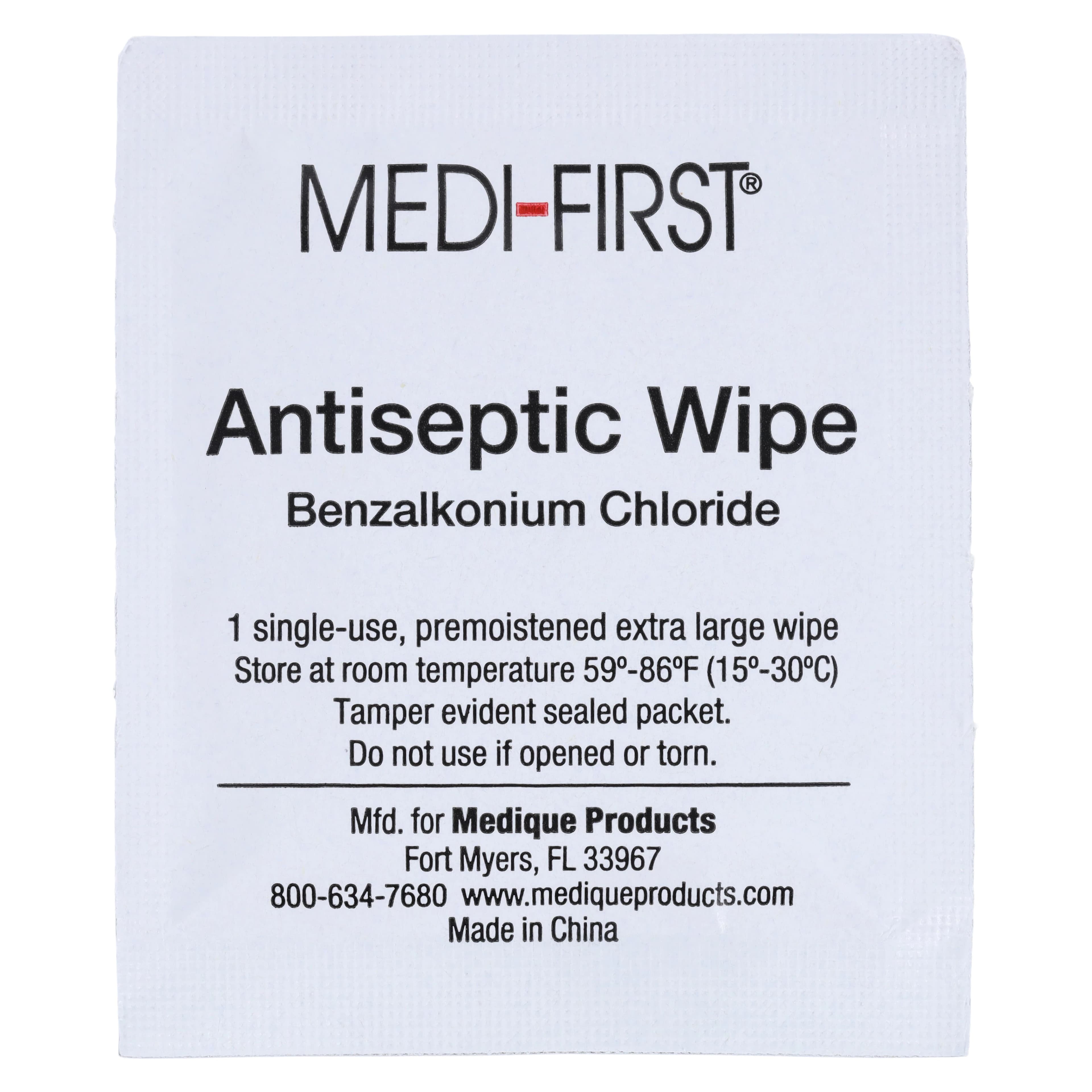 Medi-First Antiseptic Towelettes, Benzalkonium Chloride 0.4%, XL thumbnail 3