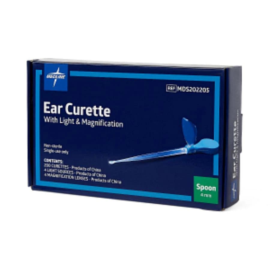 Medline Ear Curette, 4mm Cup/Spoon, Non-Sterile, Single-Use, 200/Box thumbnail 2