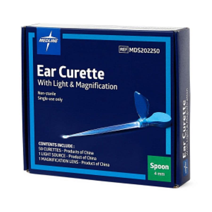 Medline Ear Curette, 4mm Cup/Spoon, Non-Sterile, Single-Use, 50/Box thumbnail 2