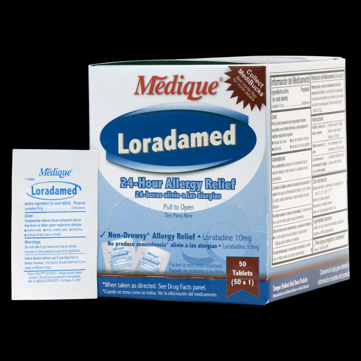 Loradamed Tablets UD, 10mg, Unit Dose Packet, 50/Box - Loradamed Tablets UD - Image 1