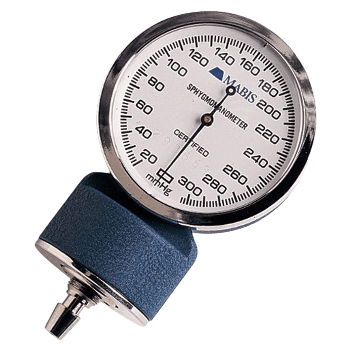 Precision Aneroid Manometer, Blue, Dial Display, Latex-Free, Each - Aneroid Manometer Blue - Image 1
